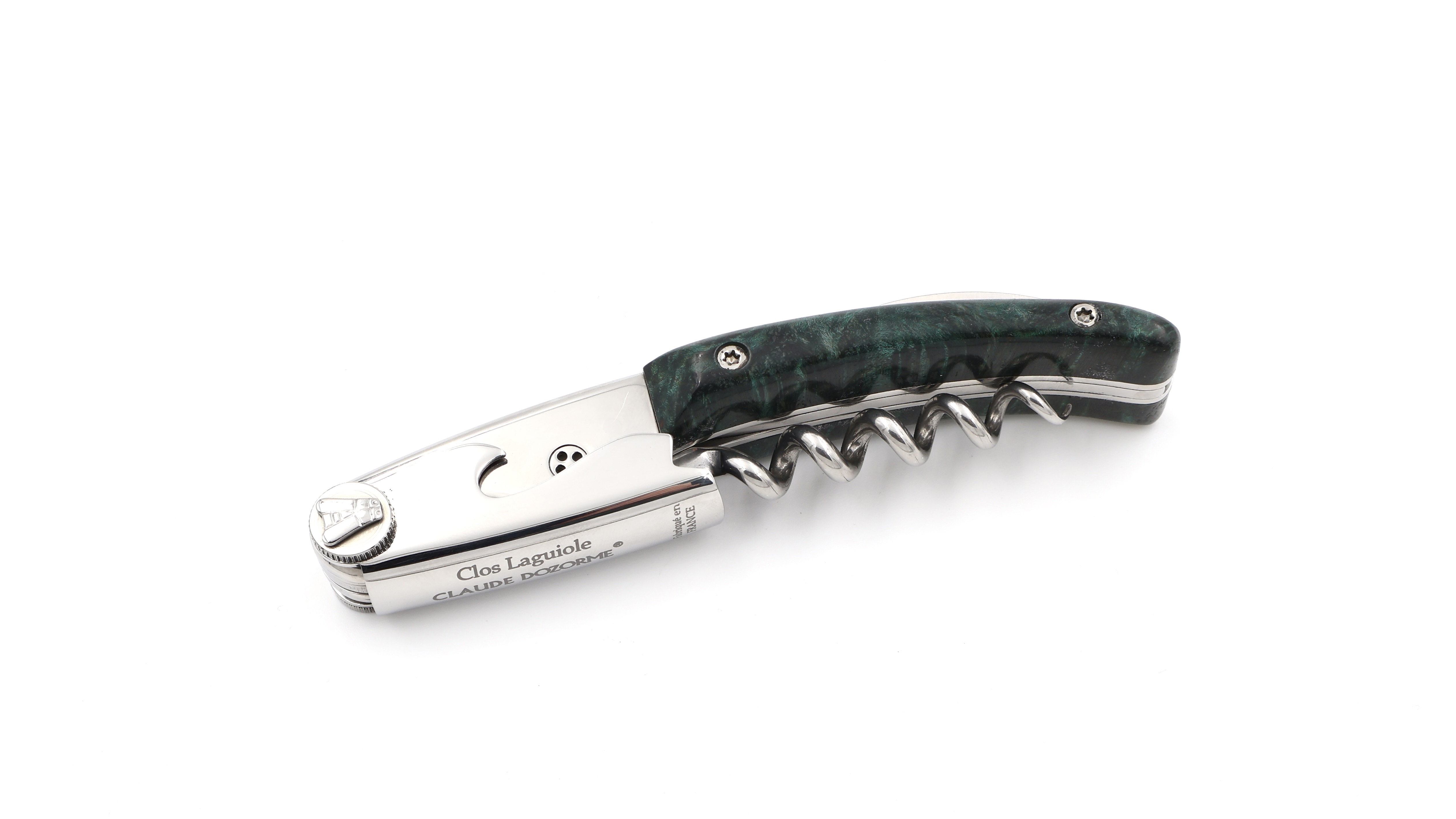 Claude DOZORME CLOS Laguiole sommelier knife maple burlwood
