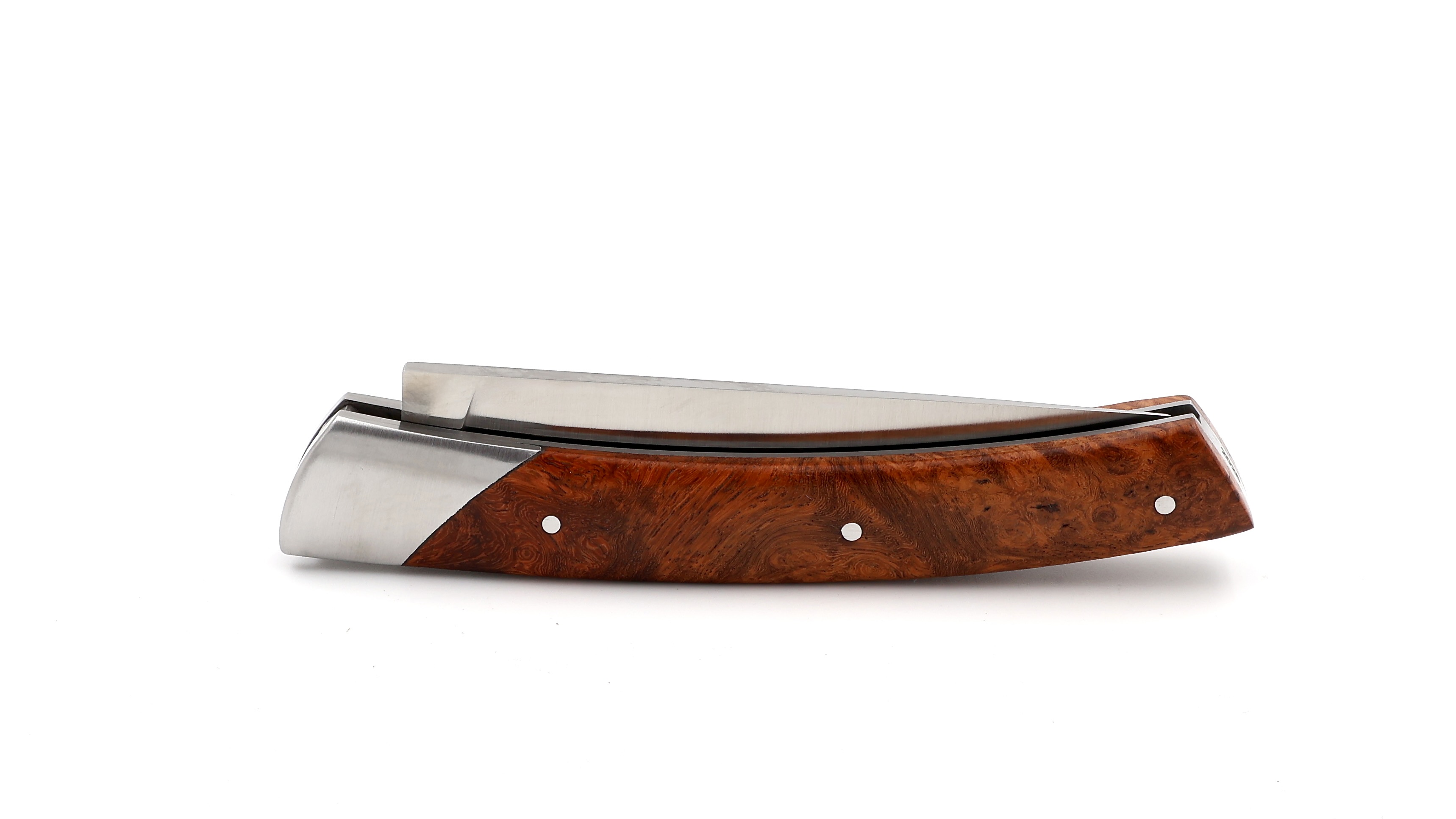 Chambriard Thiers knife COMPAGNON amboina burl red
