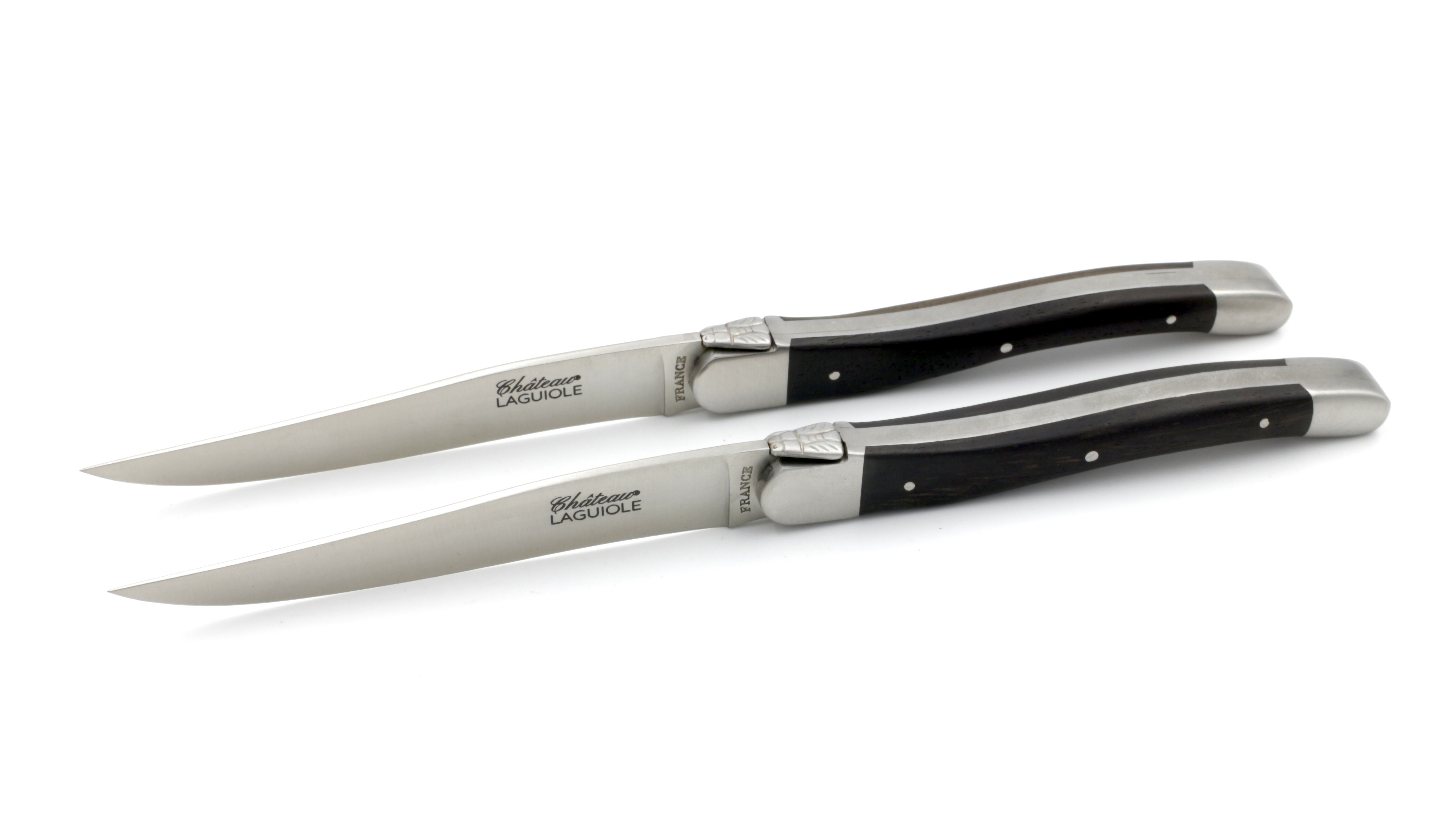 Château Laguiole Signature Steakknives ebony set of two