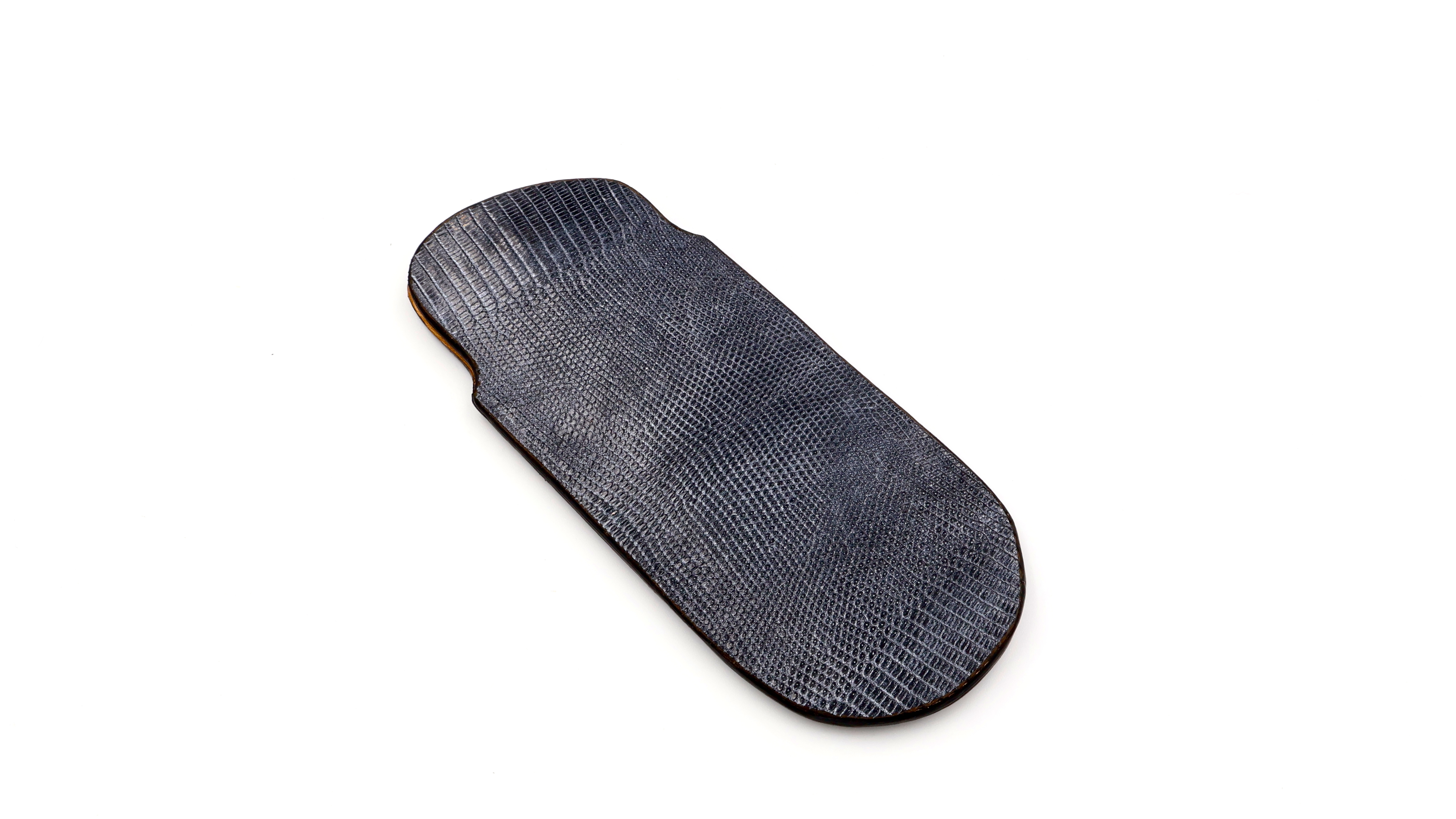 Atelier N°7 lizzard leather dark grey 14,5 cm