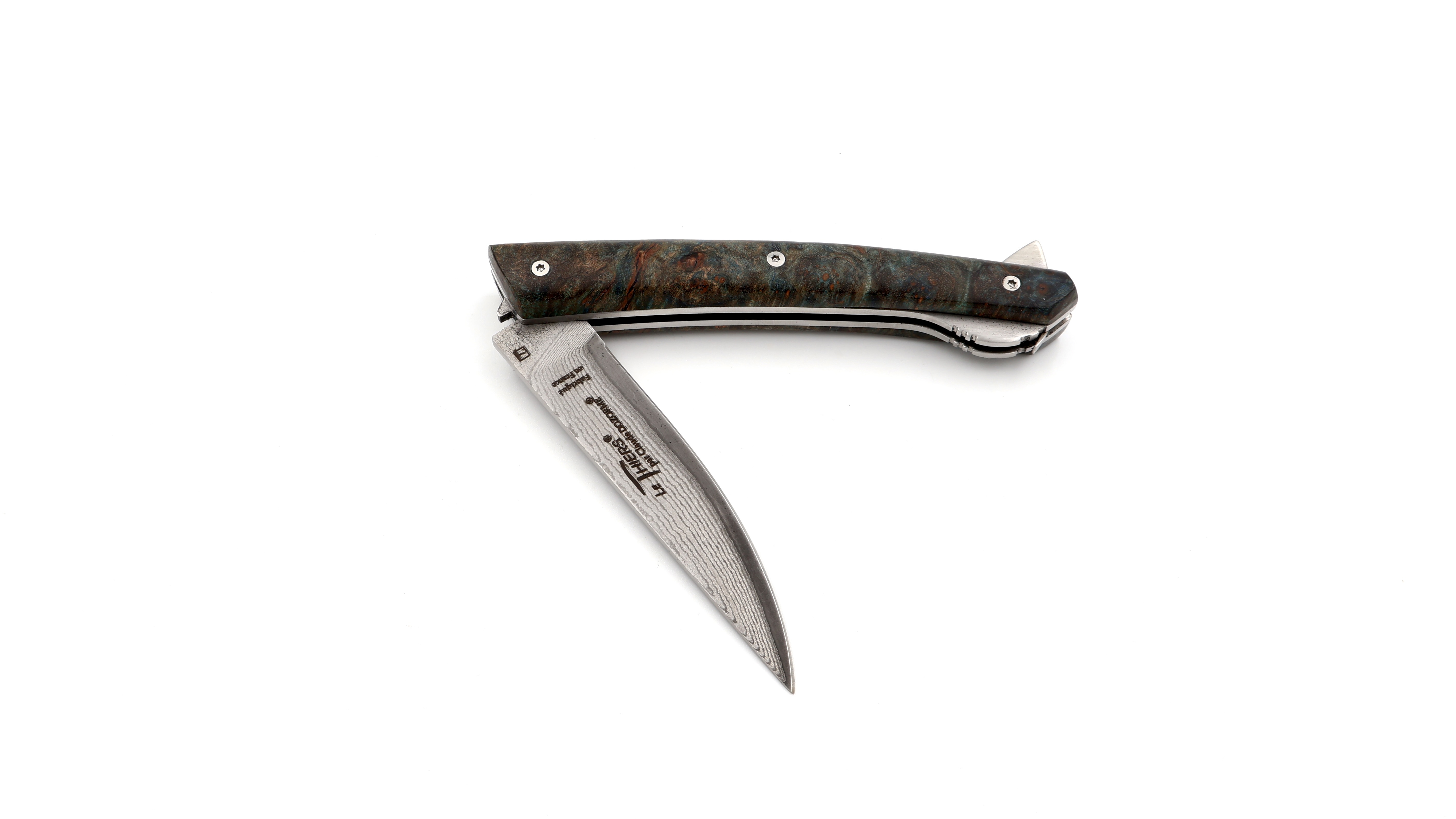 Claude DOZORME Thiers VERROU poplar damascus blade Claude DOZORME Thiers VERROU poplar damascus blade