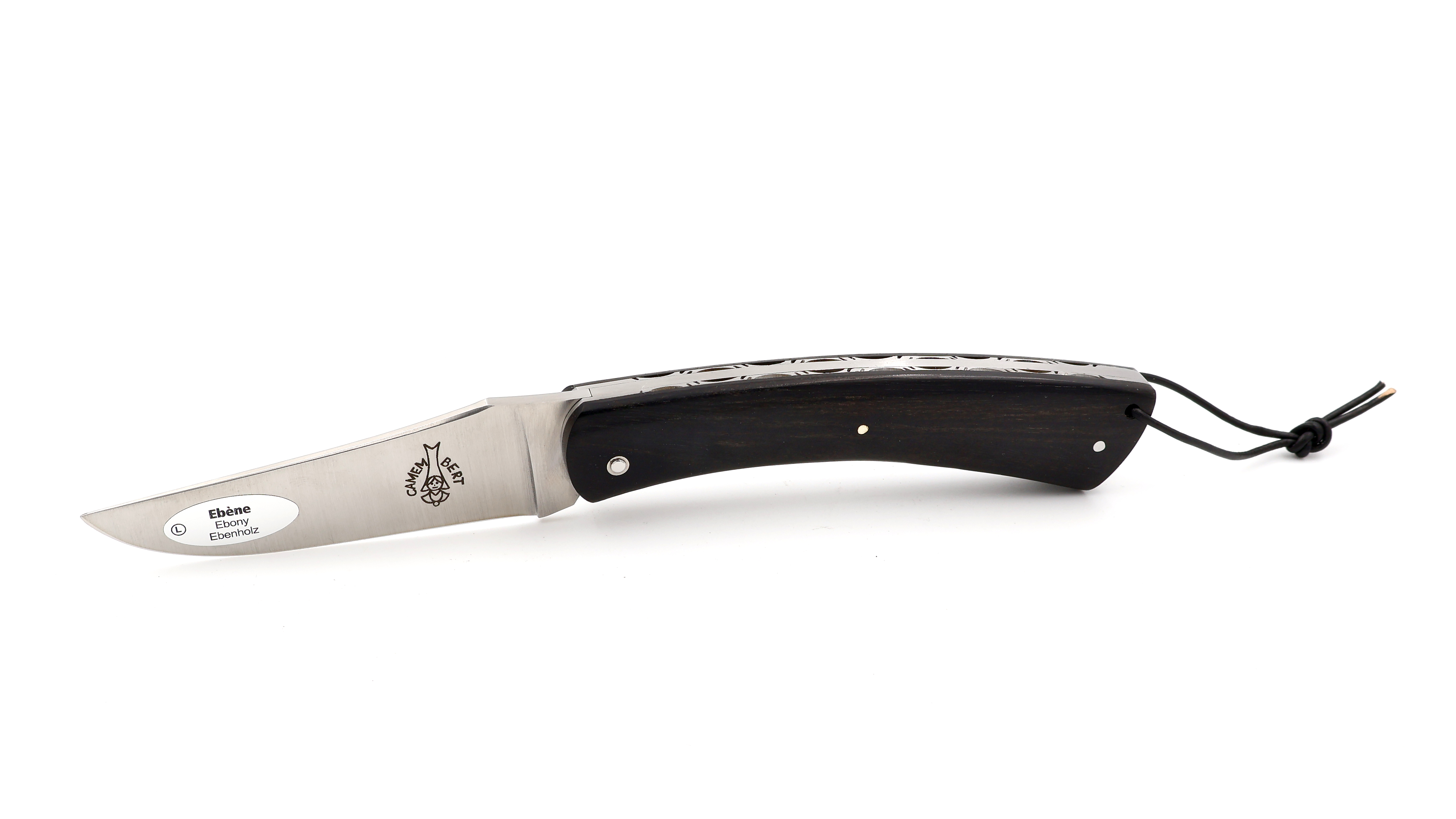 Laguiole en Aubrac CAMEMBERT knife ebony with guillochage
