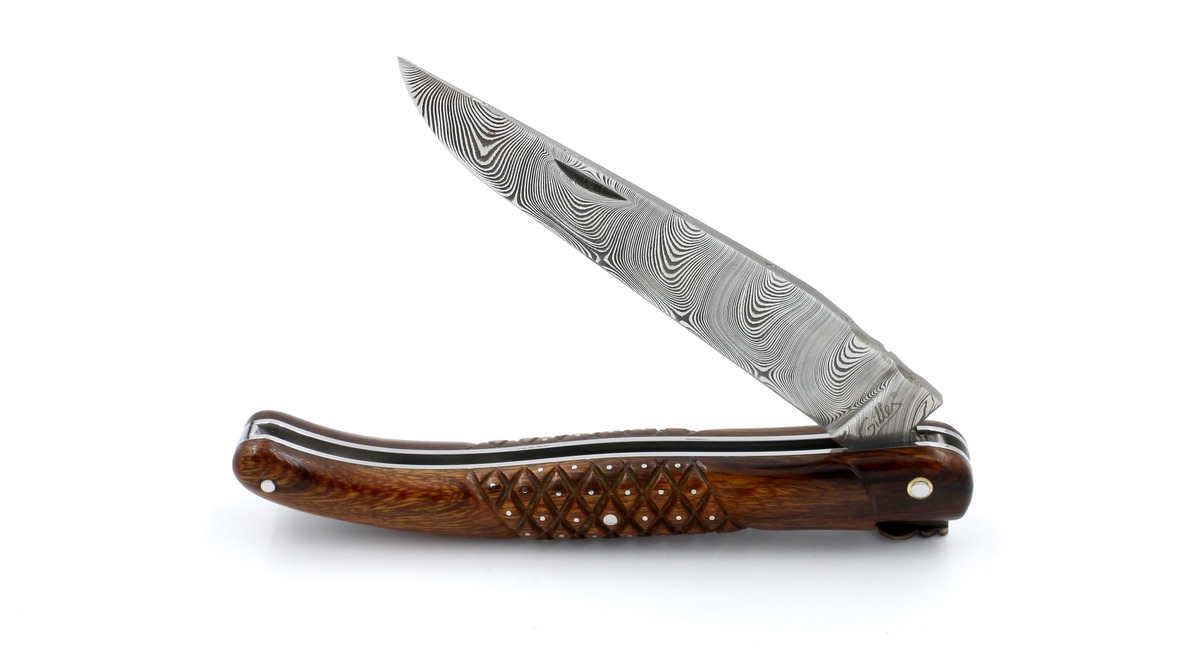 Fontenille Pataud Laguiole AIGUILLES (Needles) ironwood burl 12 cm