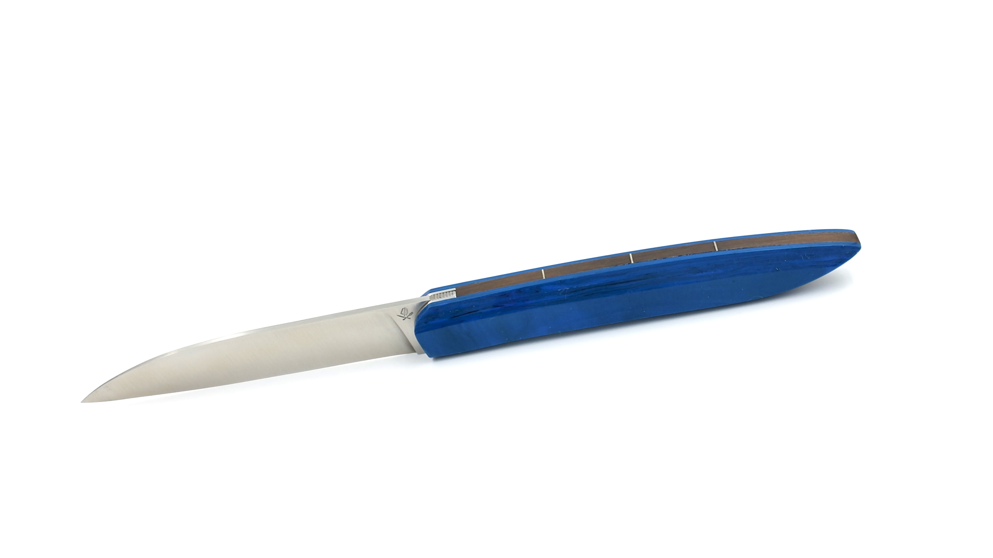 Roland LANNIER folding knife Why so serious? More Rock n Roll special edition blue Roland LANNIER folding knife Why so serious? More Rock n Roll special edition blue