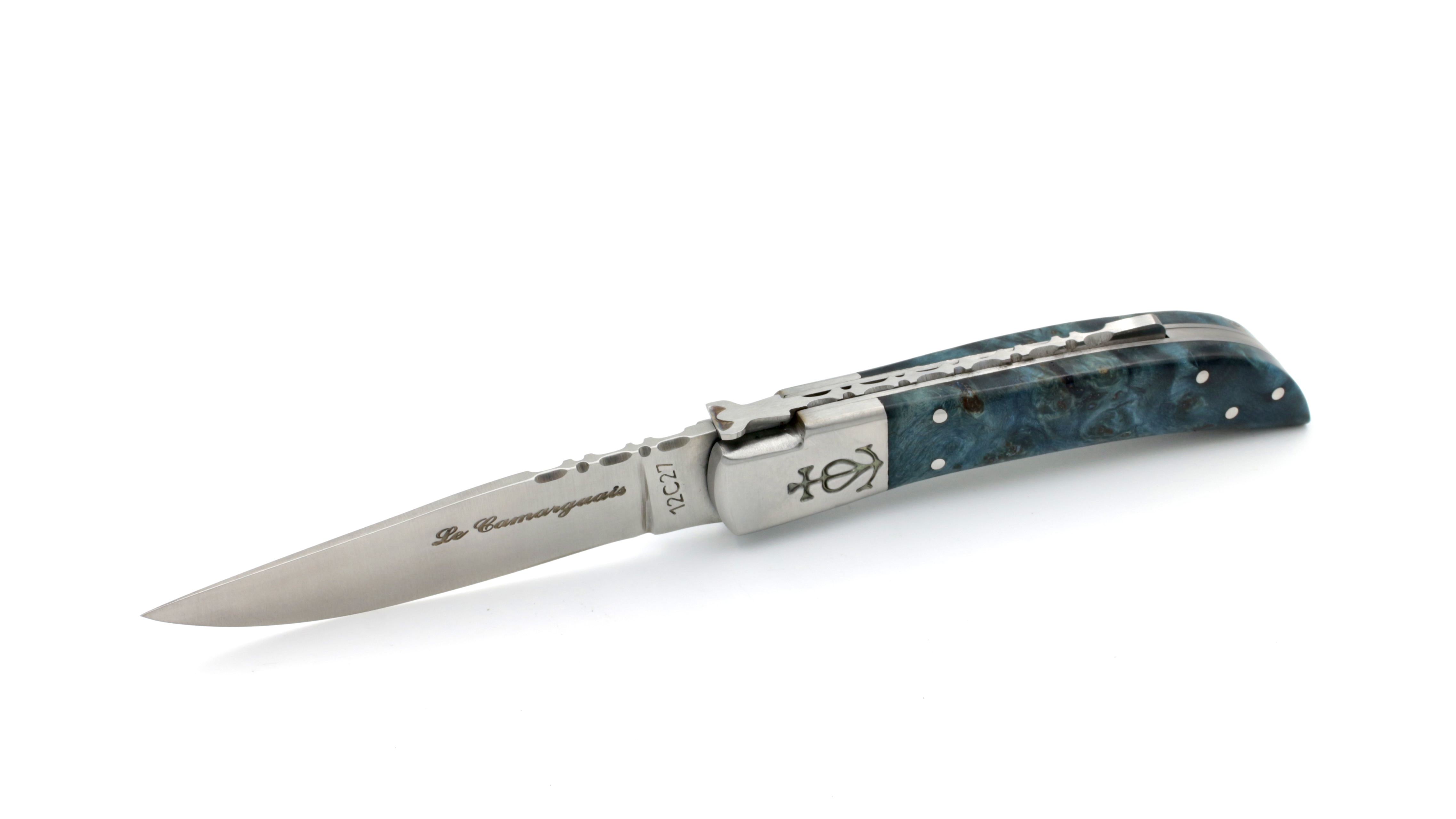 Le Camarguais knife poplar burlwood 12 cm