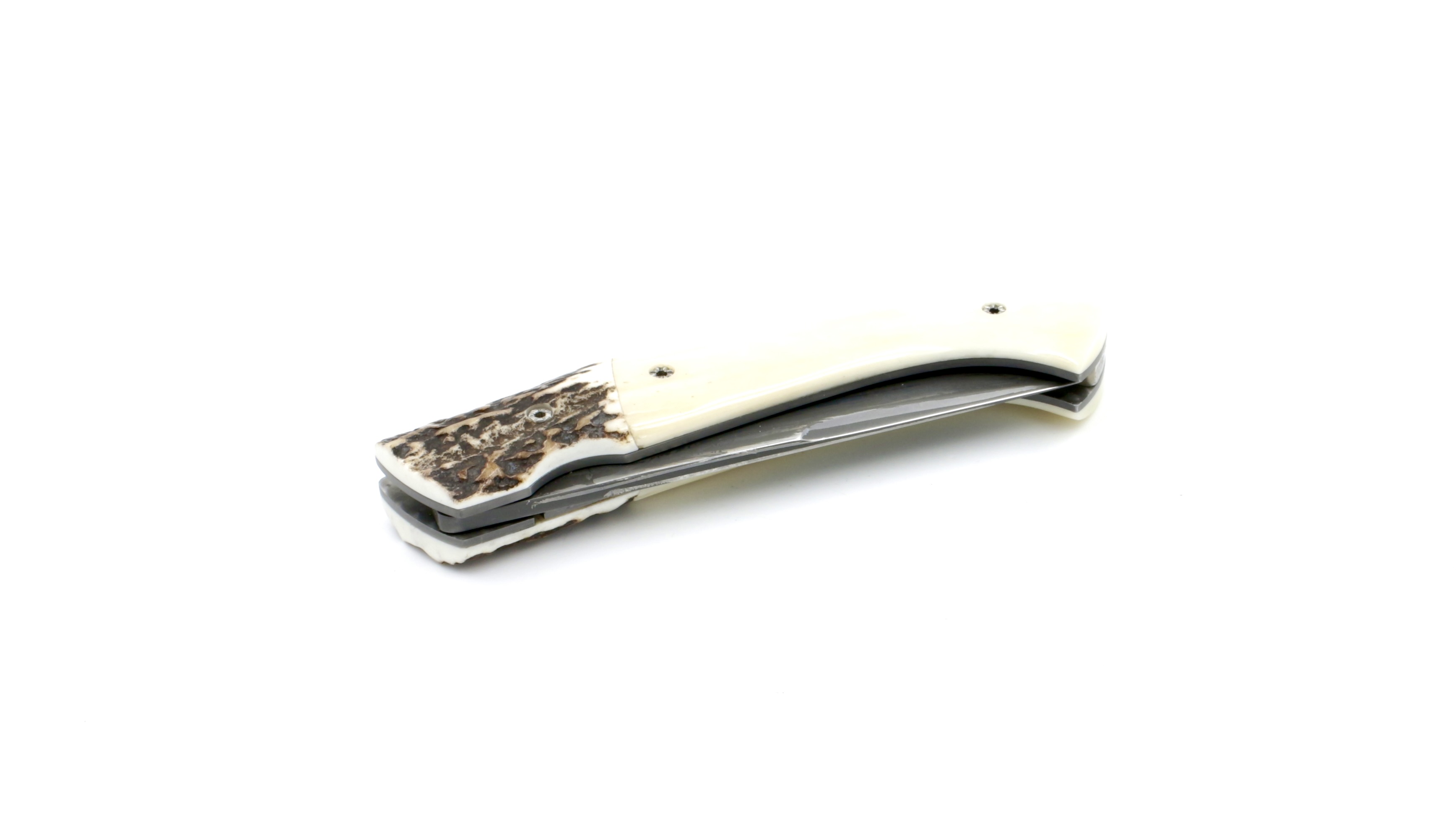 MANU LAPLACE 1515 stag horn/buffalbone blade L'eau forte