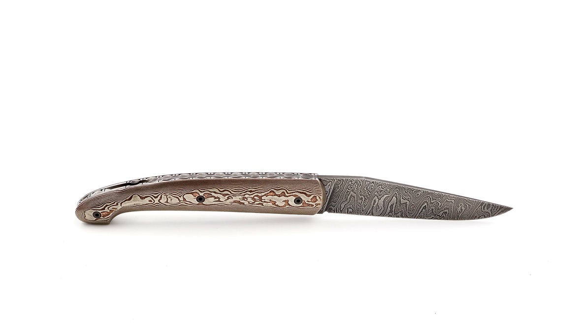 Atelier Odae Le PASSAGER mokume-gane damascus blade
