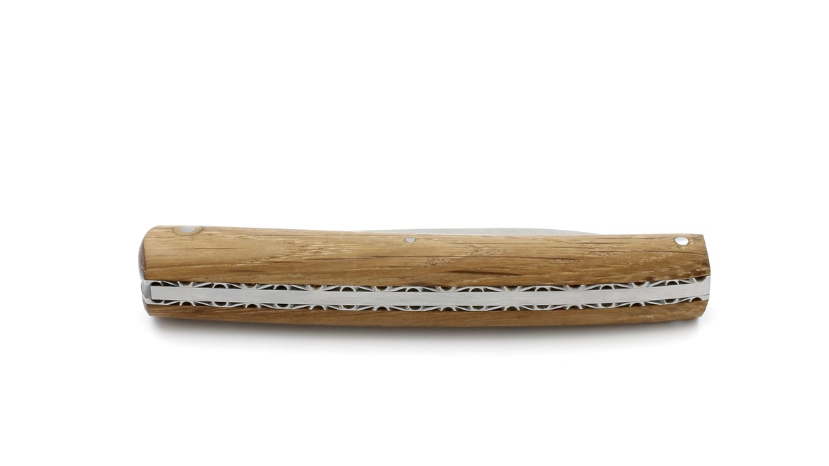 Liadou du Vallon® Winzermesser Fasseiche guillochiert 12 cm