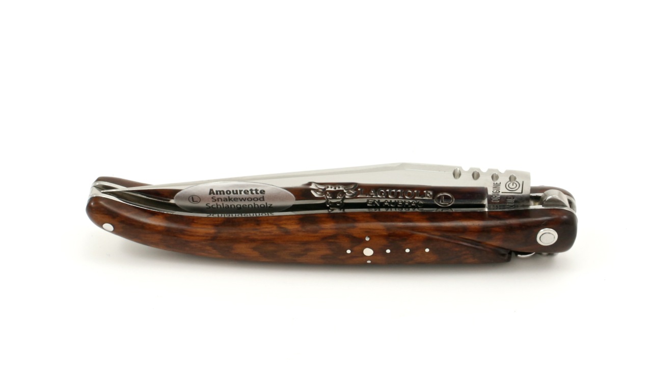 Laguiole en Aubrac snake wood full handle 10 cm