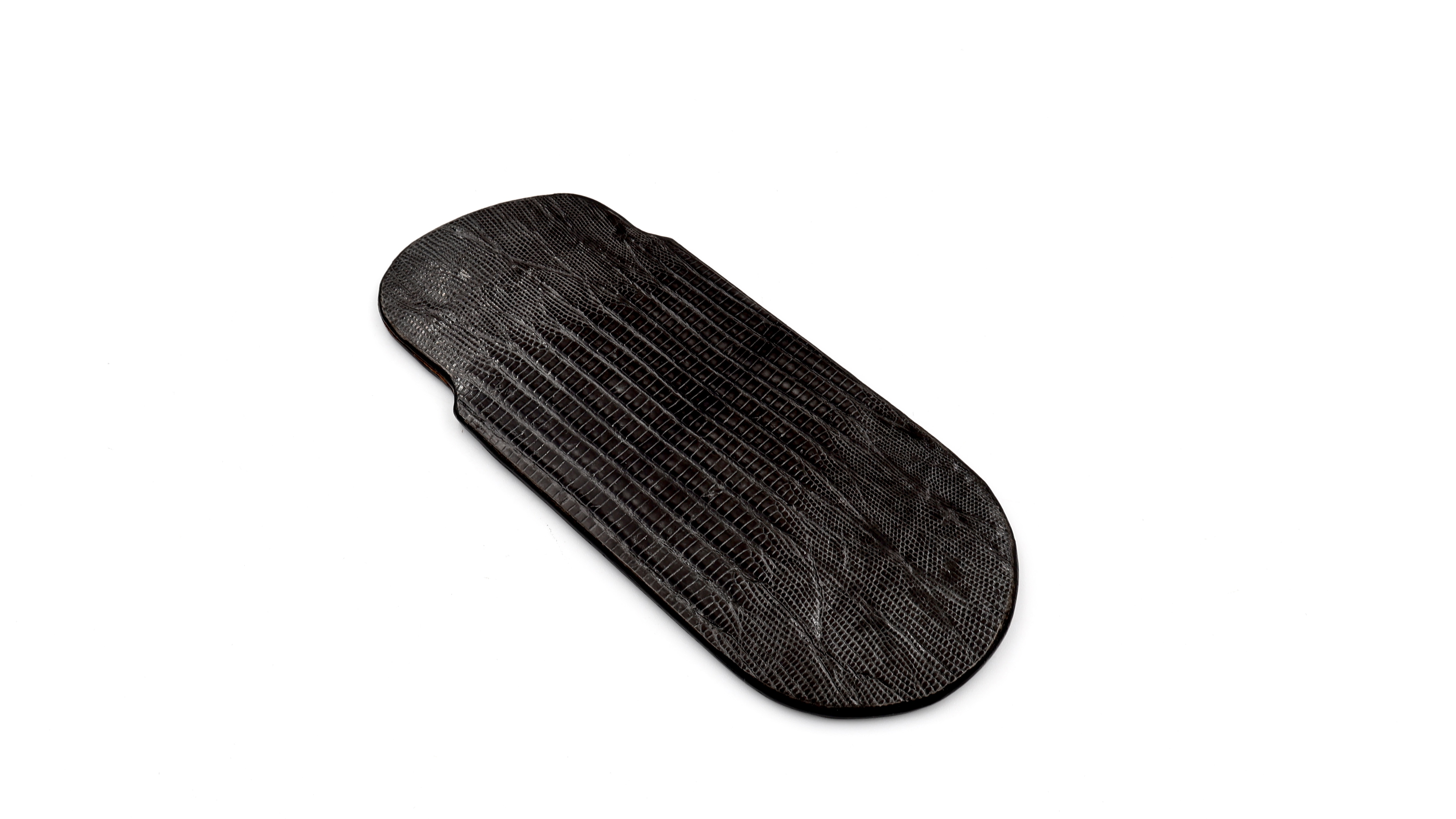 Atelier N°7 Stecketui Echsenleder dunkelbraun 14,5 cm     