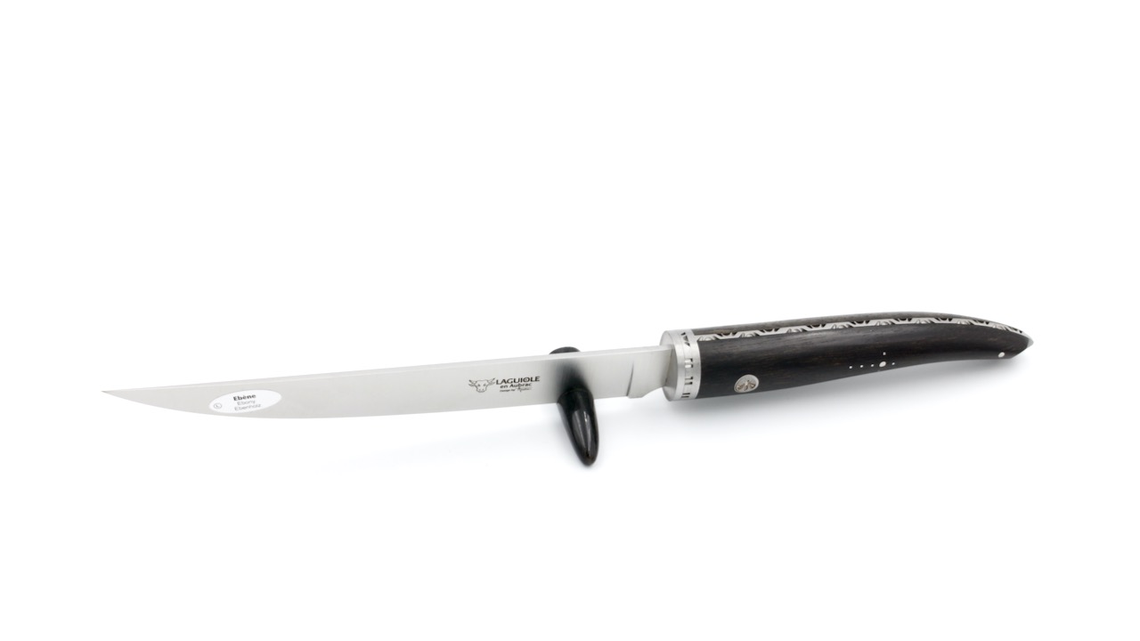 FGO20EBI-HZB1 Laguiole en Aubrac Filetiermesser Gourmet Ebenholz 20 cm