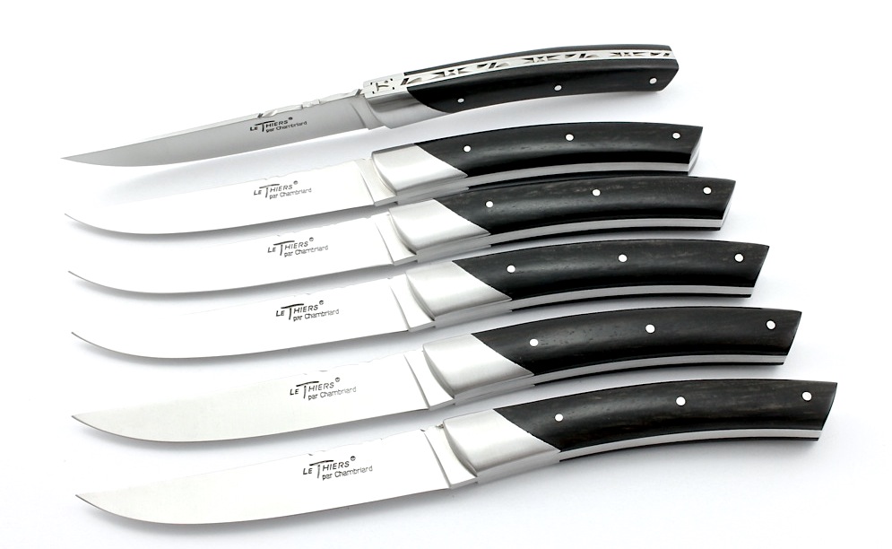 Chambriard Thiers Steakmesser Ebenholz 6-teilig