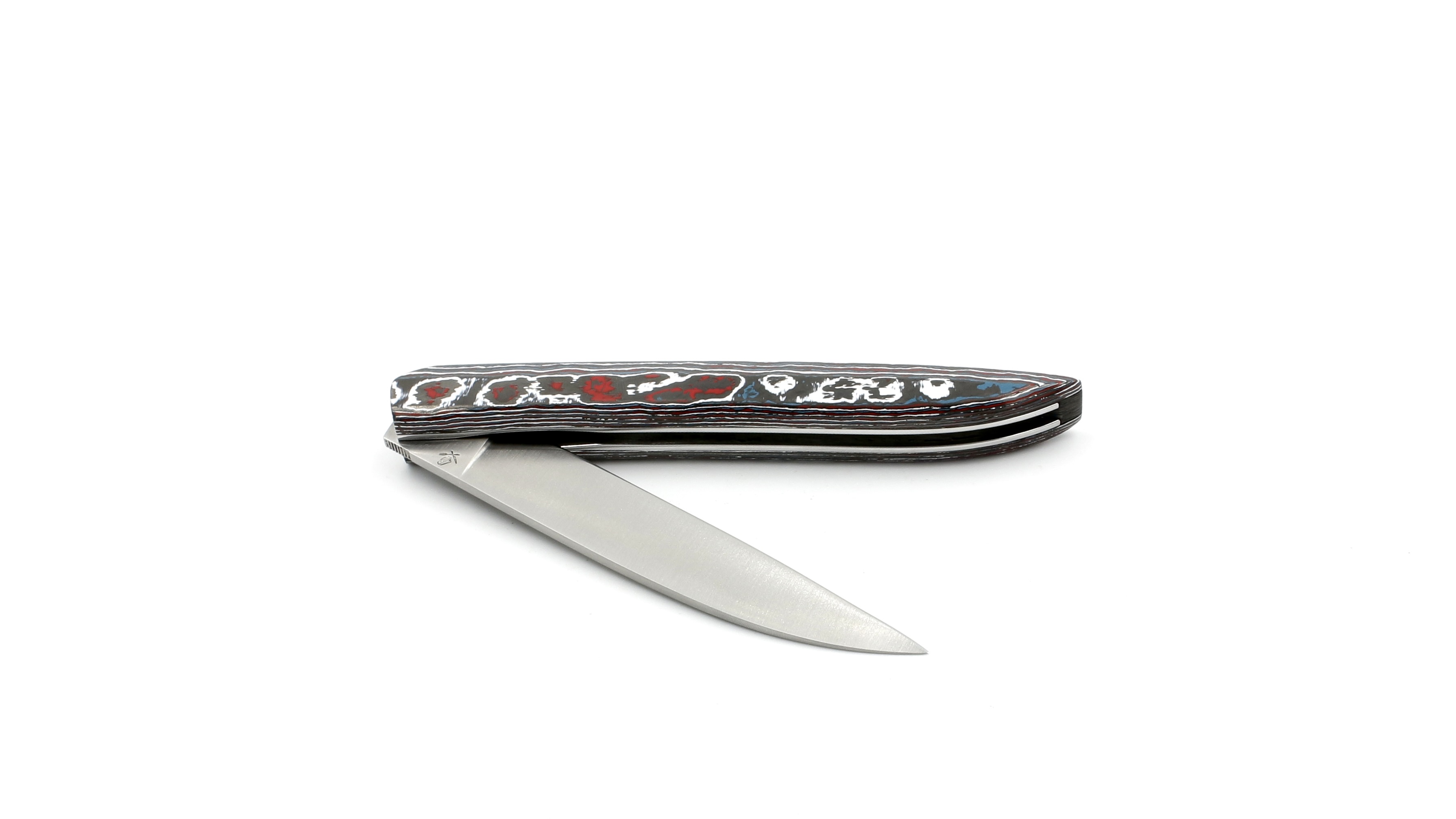 Roland LANNIER folding knife Why so serious? NEBULA