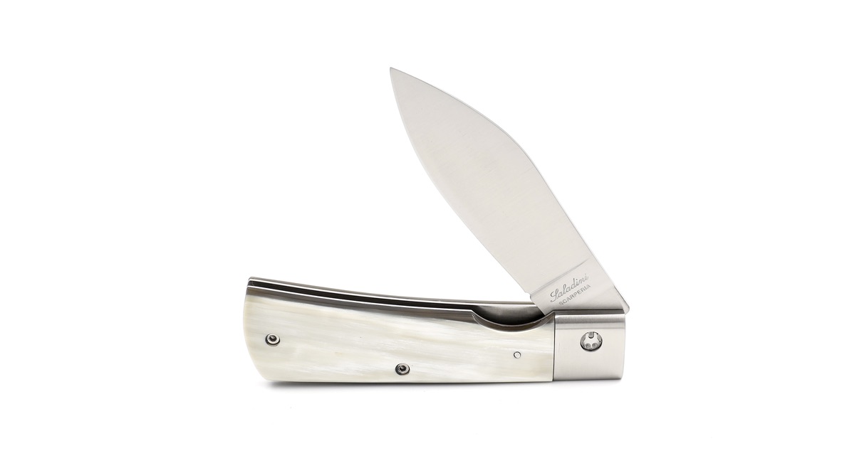 Saladini knife MUGELLANO linerlock ox horn