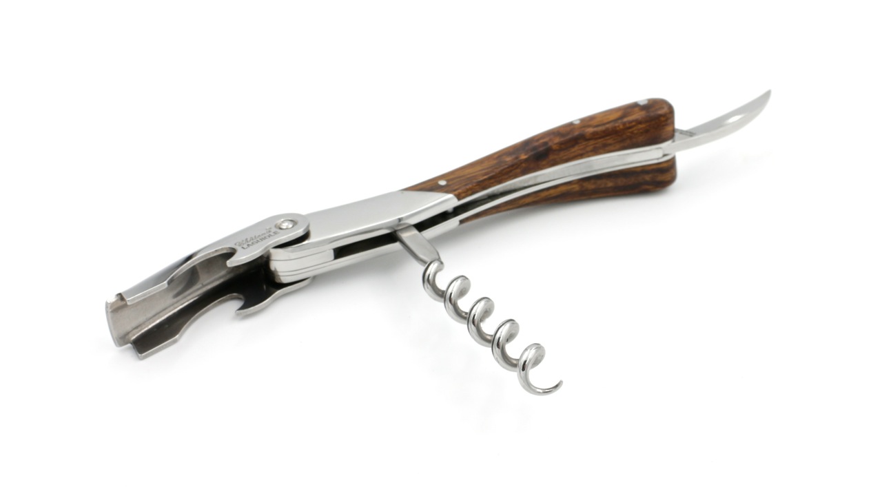 Château Laguiole wine opener MELCHIOR iron wood