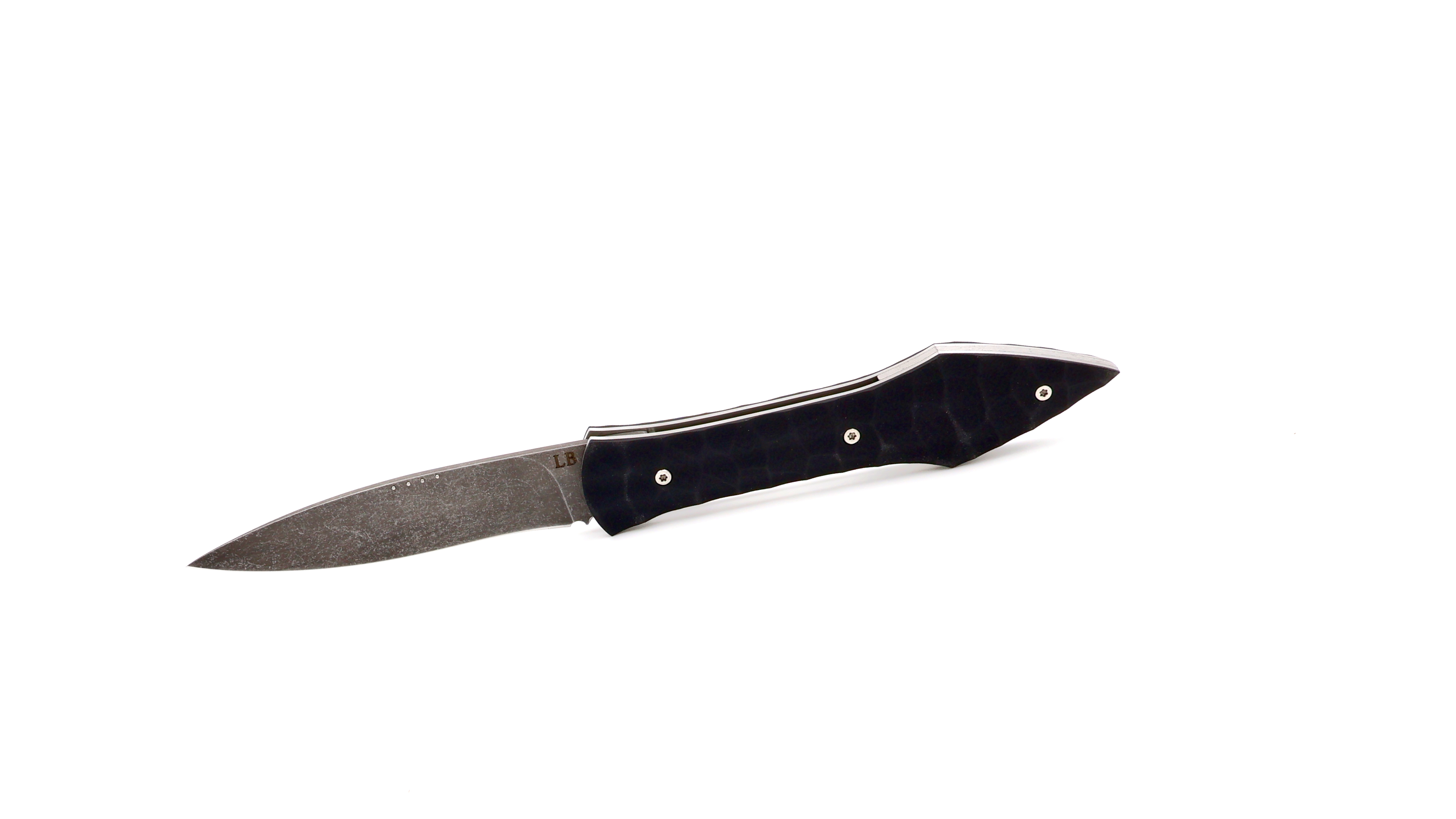 Laraud Blades L’Oegopsyde faceted black G10