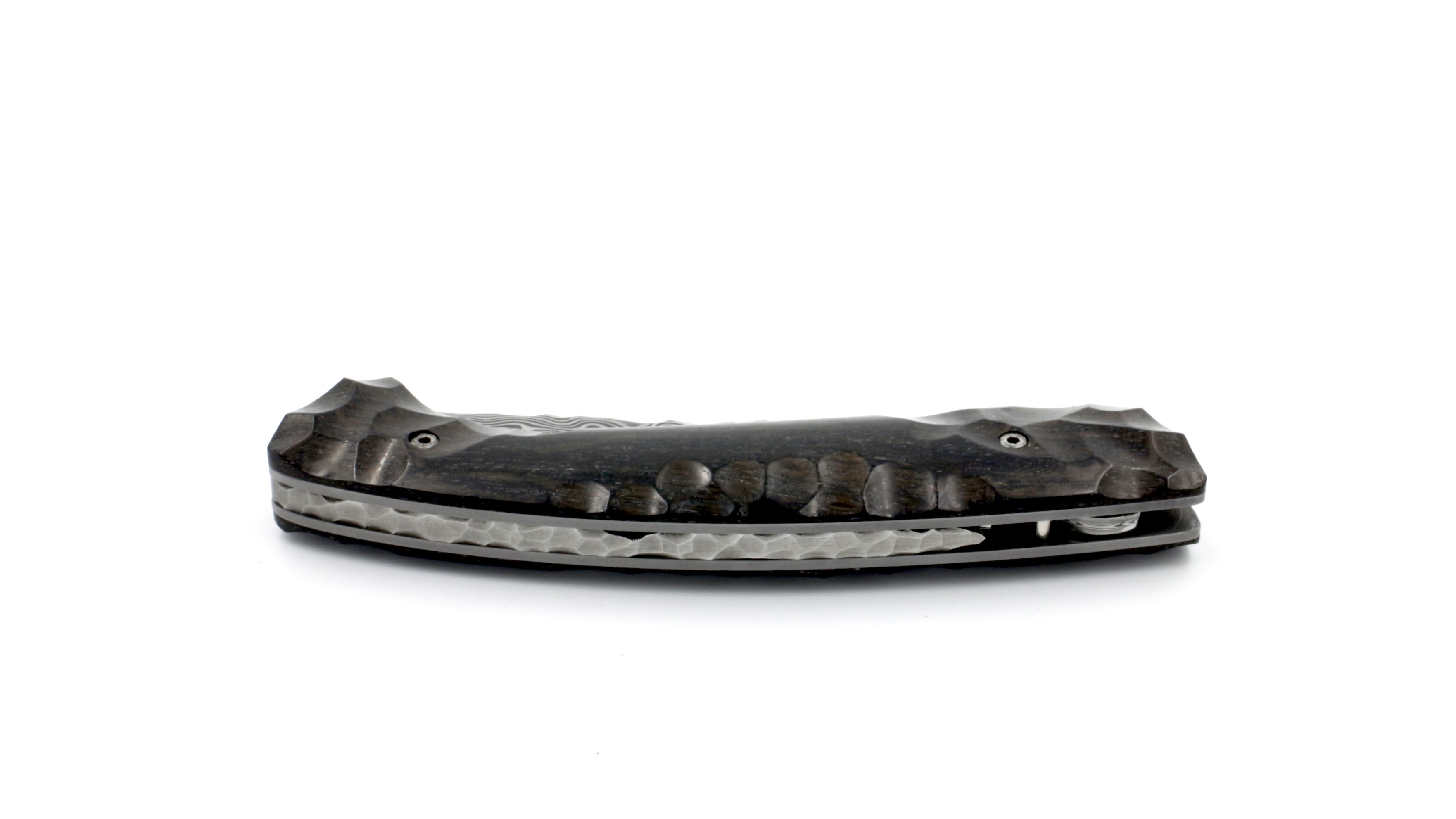 Manu LAPLACE 1515 PRIMITIVE bog oak damascus blade