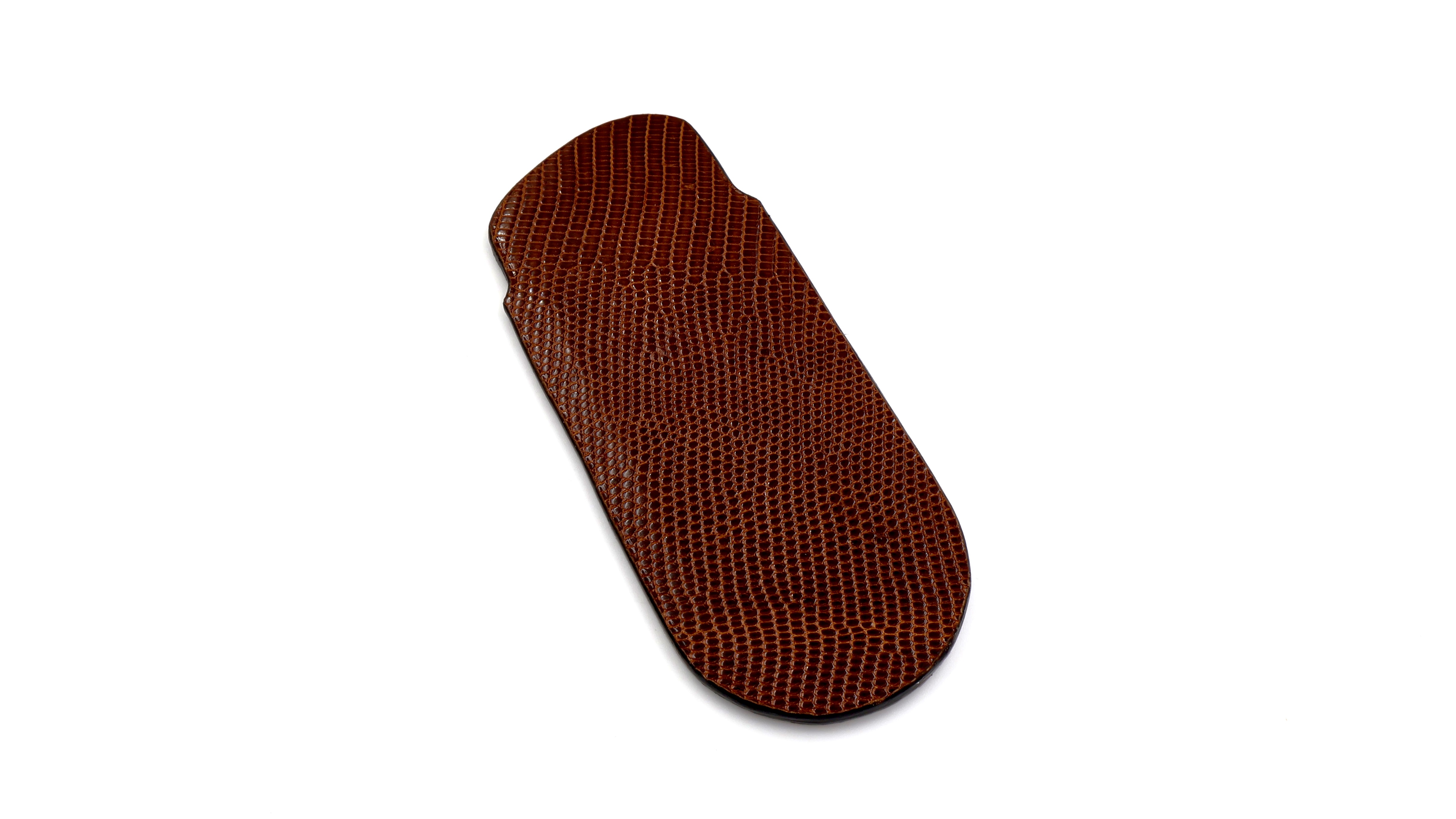 Atelier N°7 Stecketui Echsenleder braun 14,5 cm     