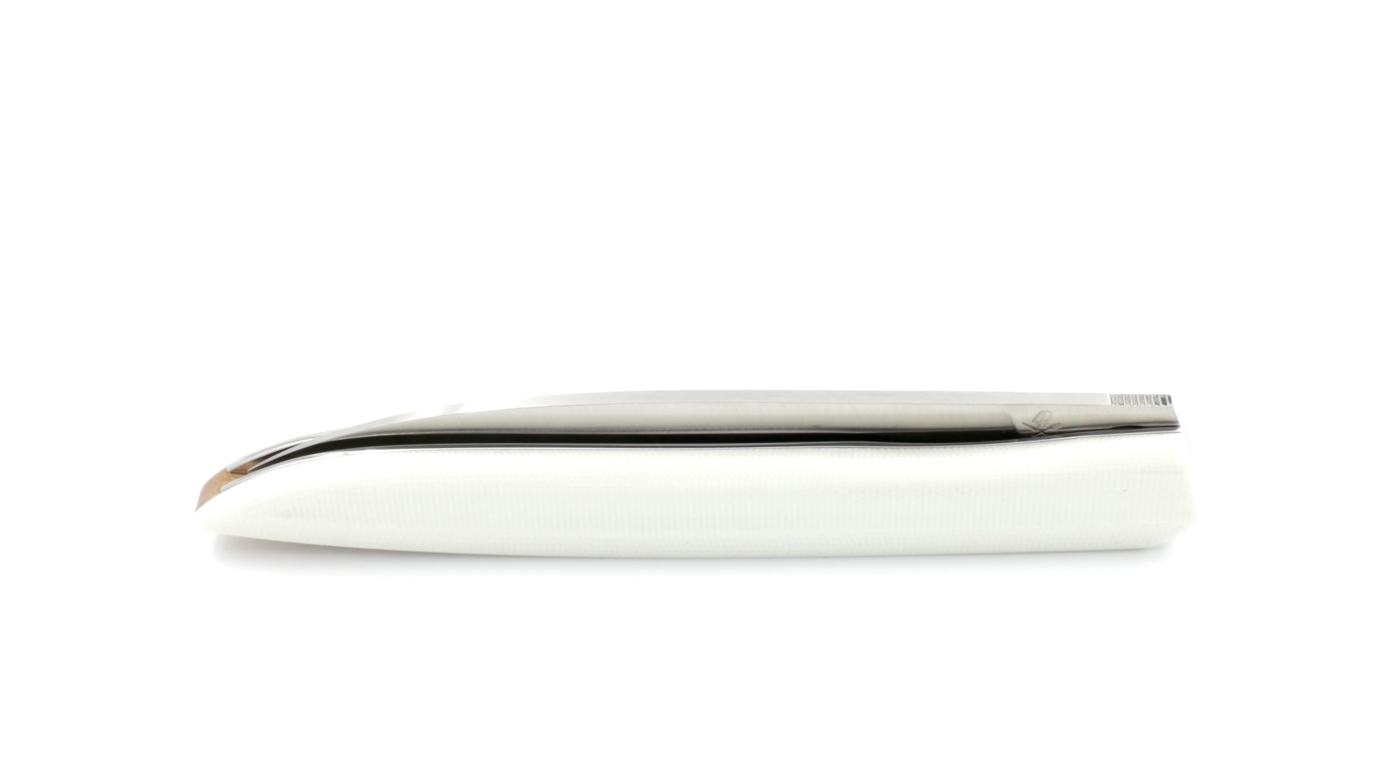 Roland LANNIER folding knife Why so serious? G10 white 
