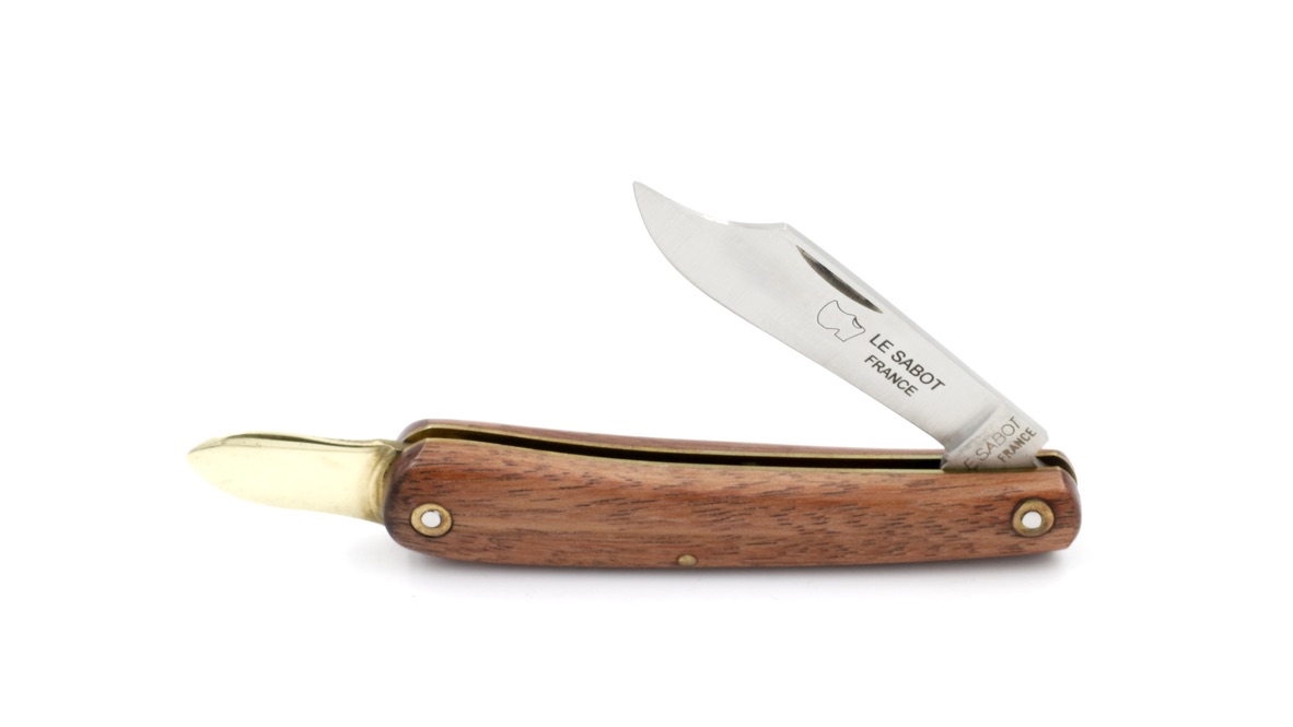 AU SABOT small garden slip join knife bubinga wood