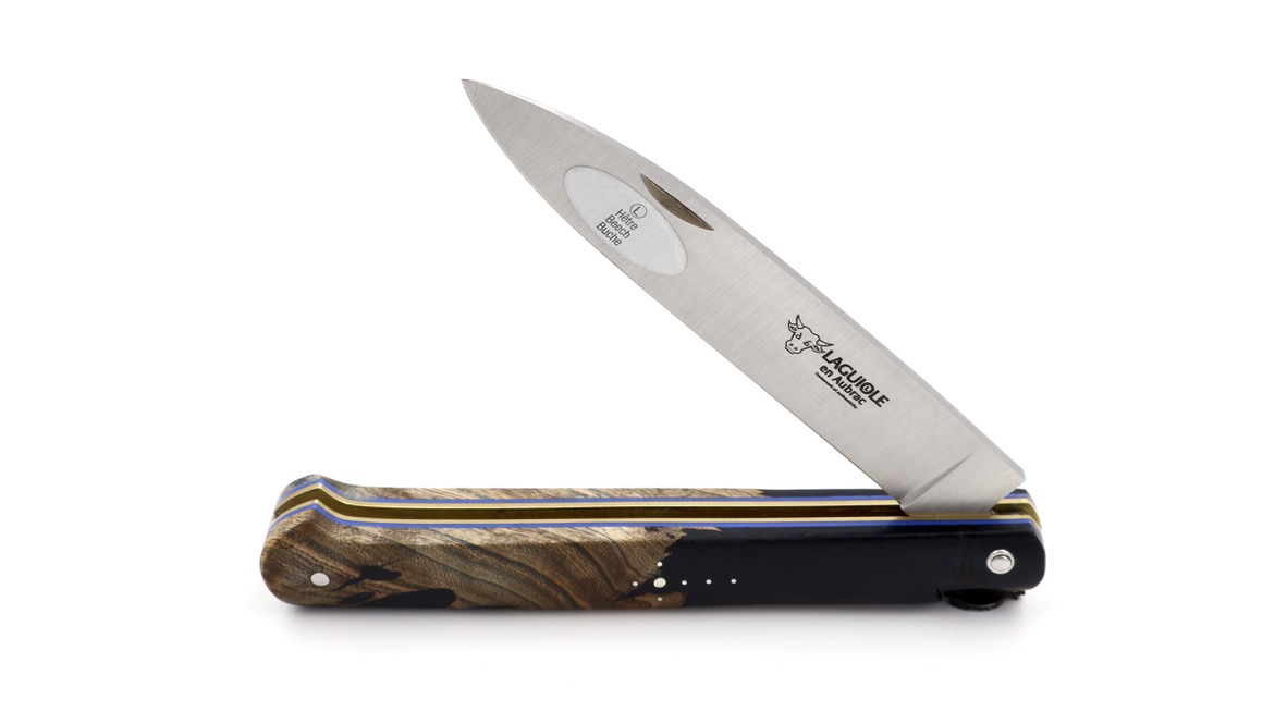 Laguiole en Aubrac Meisterstück DROIT - das Gerade - Buche 13 cm