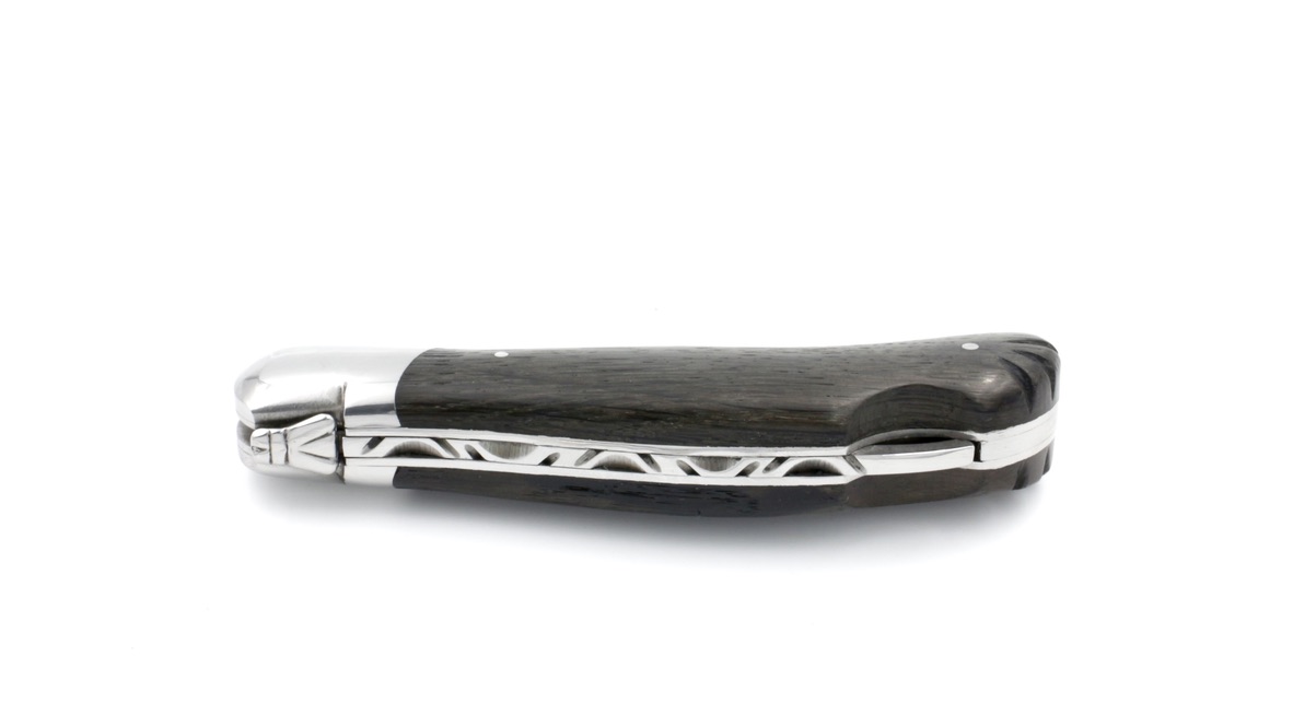 ARBALETE G. David Laguiole hunting knife CELTIC bog oak shiny