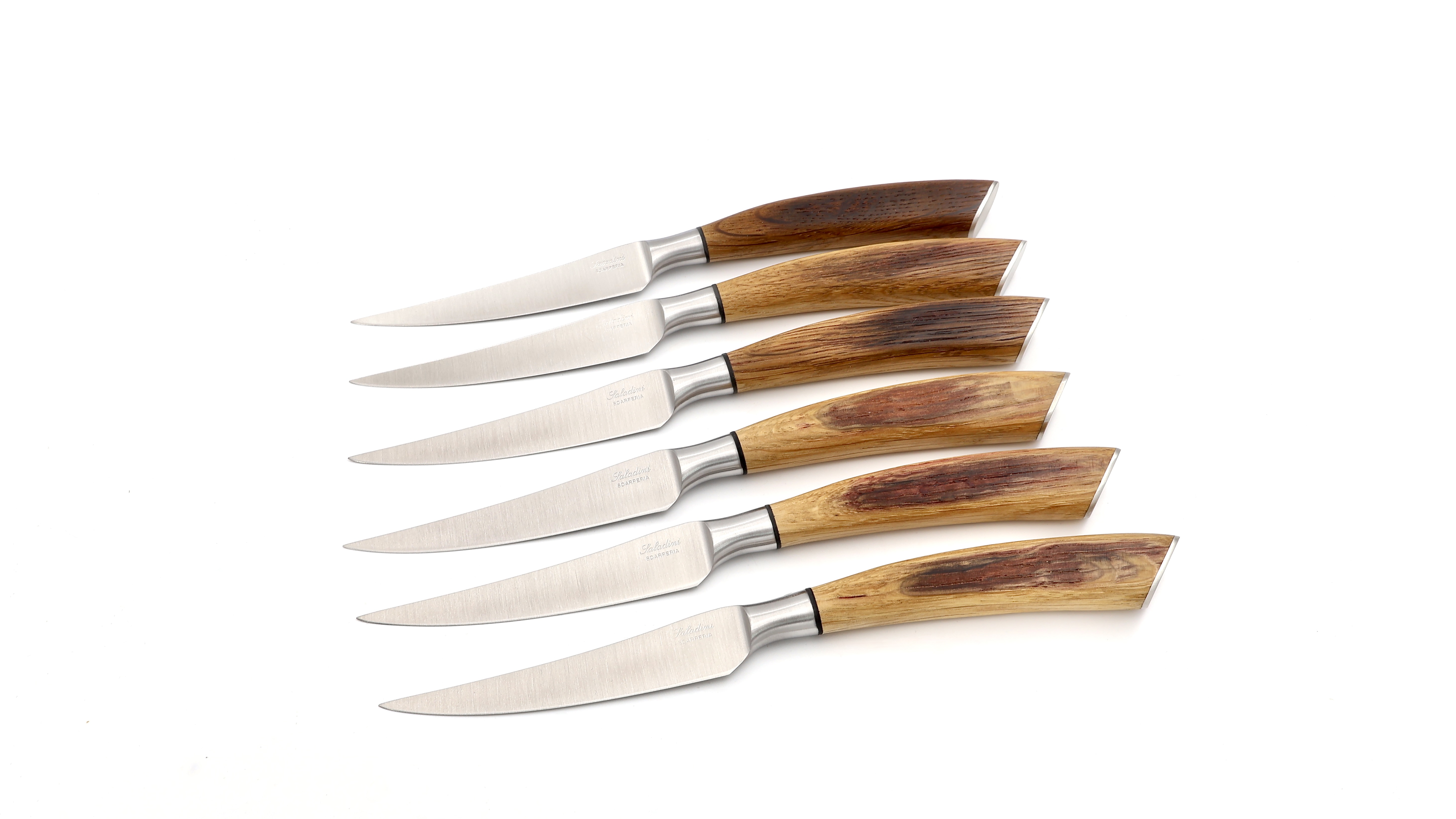 Saladini Steakmesser-Set 6-tlg. Fasseiche