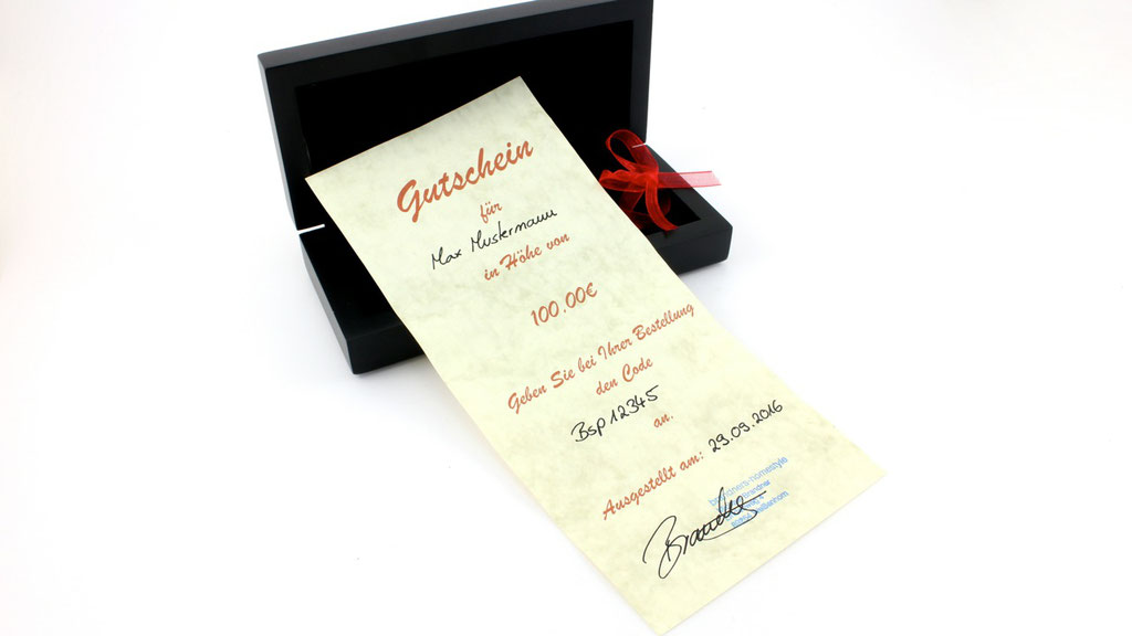 Ein Wertgutschein - das perfekte Geschenk