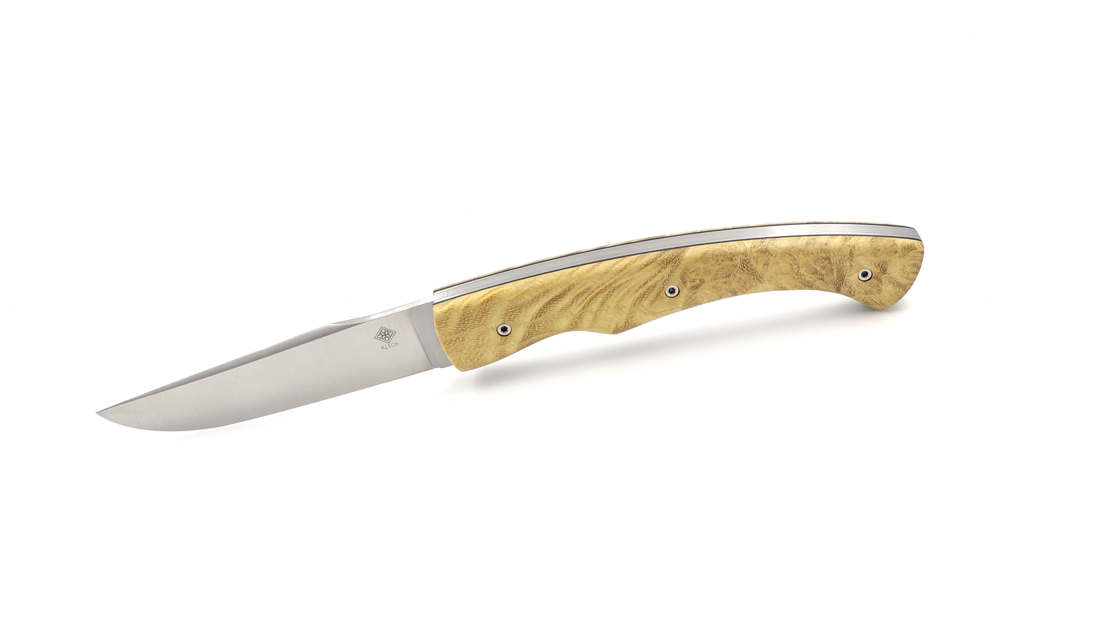 KLEOS folding knife LYKOS acacia burlwood  KLEOS folding knife LYKOS acacia burlwood