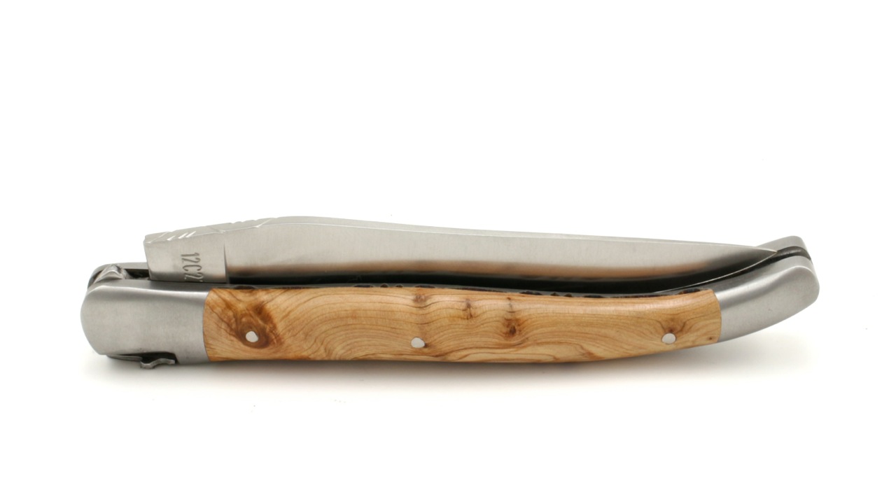 Freimaurer-Wacholder-guillochiert-3 Laguiole en Aubrac Freimaurer guillochierte Platine Wacholder 12 cm