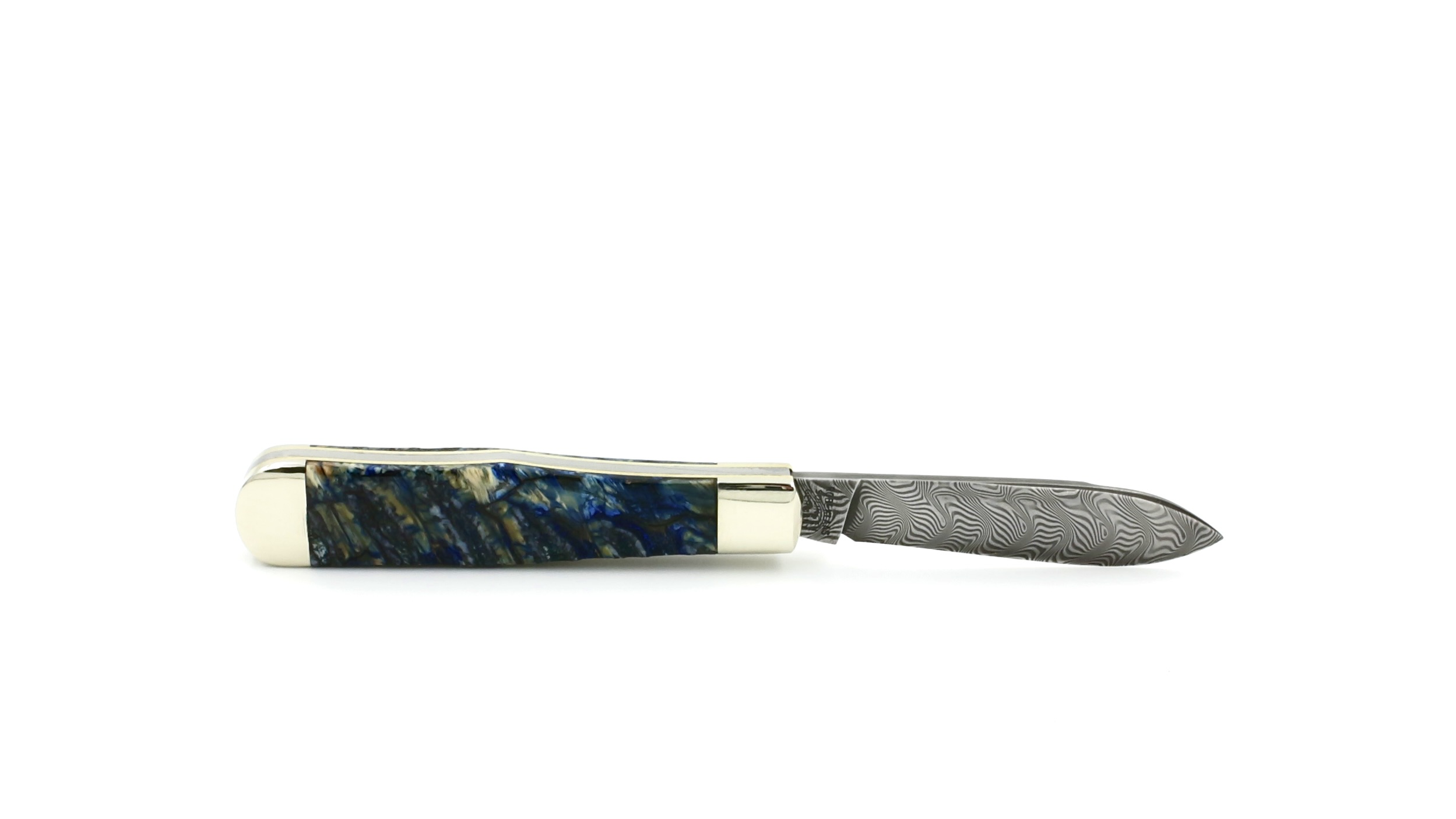 Robert Klaas Flaschen-Erl mammoth tusk stanless damascusblade