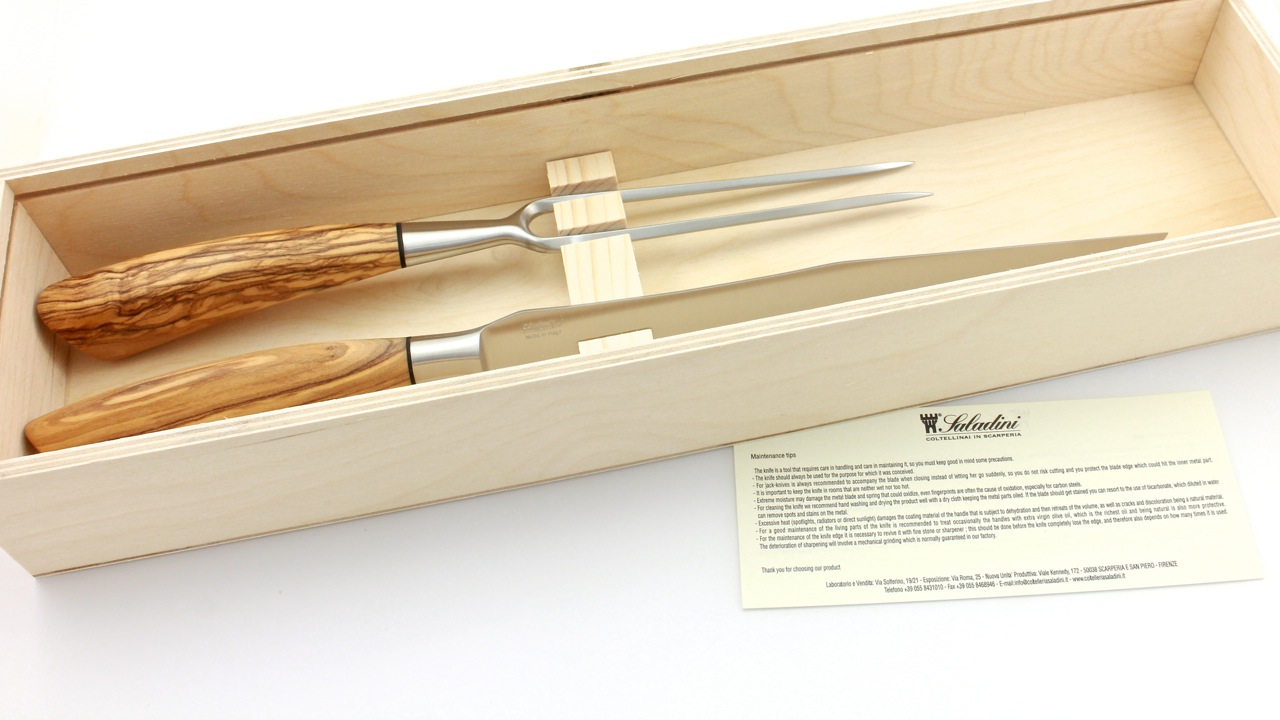 Saladini-Tranchier-Olive Saladini Trancherbesteck Olive