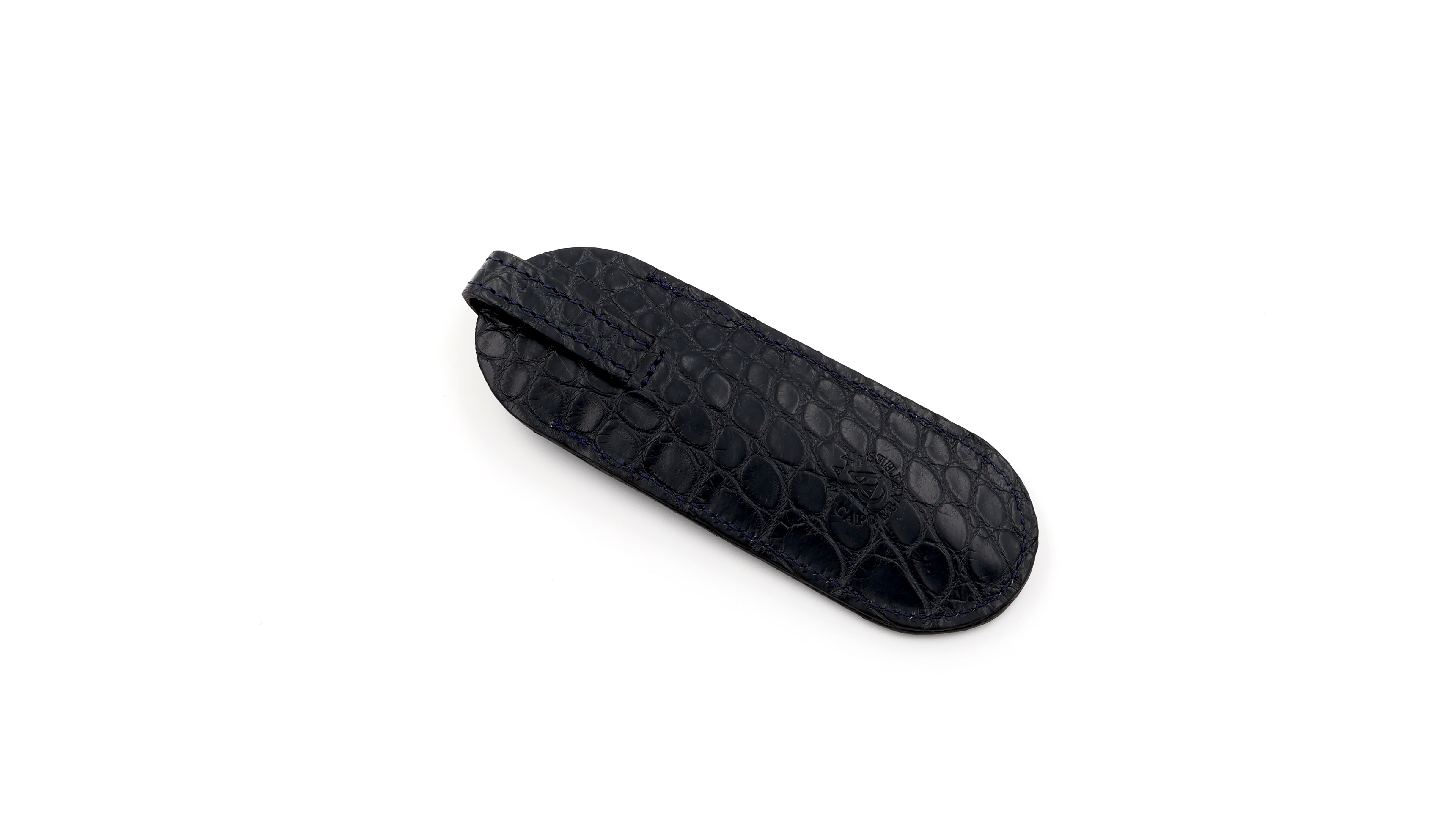 MAX CAPDEBARTHES POCHE PATTE exclusive Kroko leather sheath