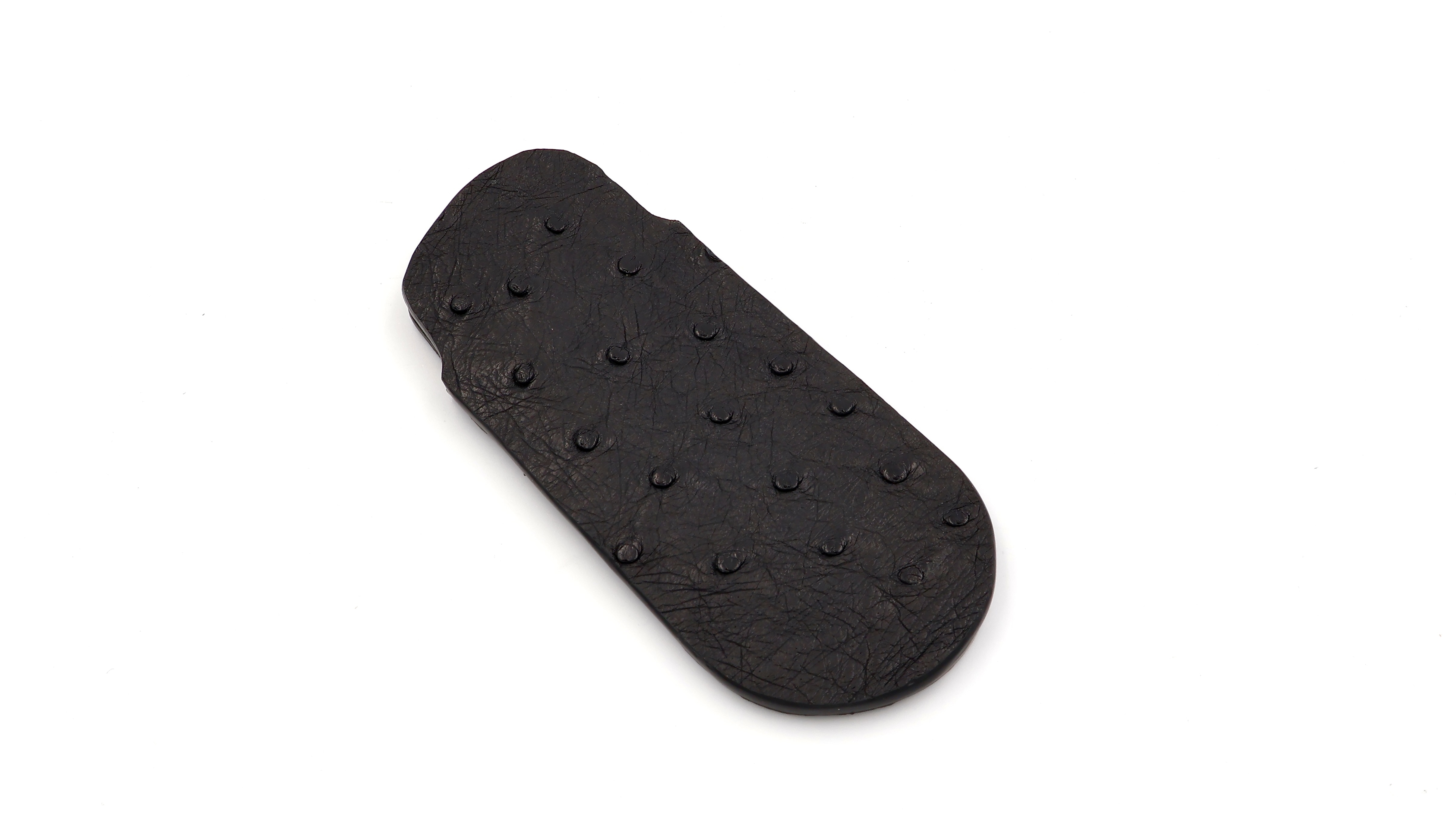 Atelier N°7 ostrich leather black 14,5 cm