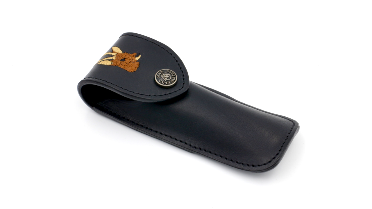 RD-Hirsch-GM-N4 MAX CAPDEBARTHES  Gürteletui RANDONNEUR ECUSSON - Hirsch schwarz oder braun