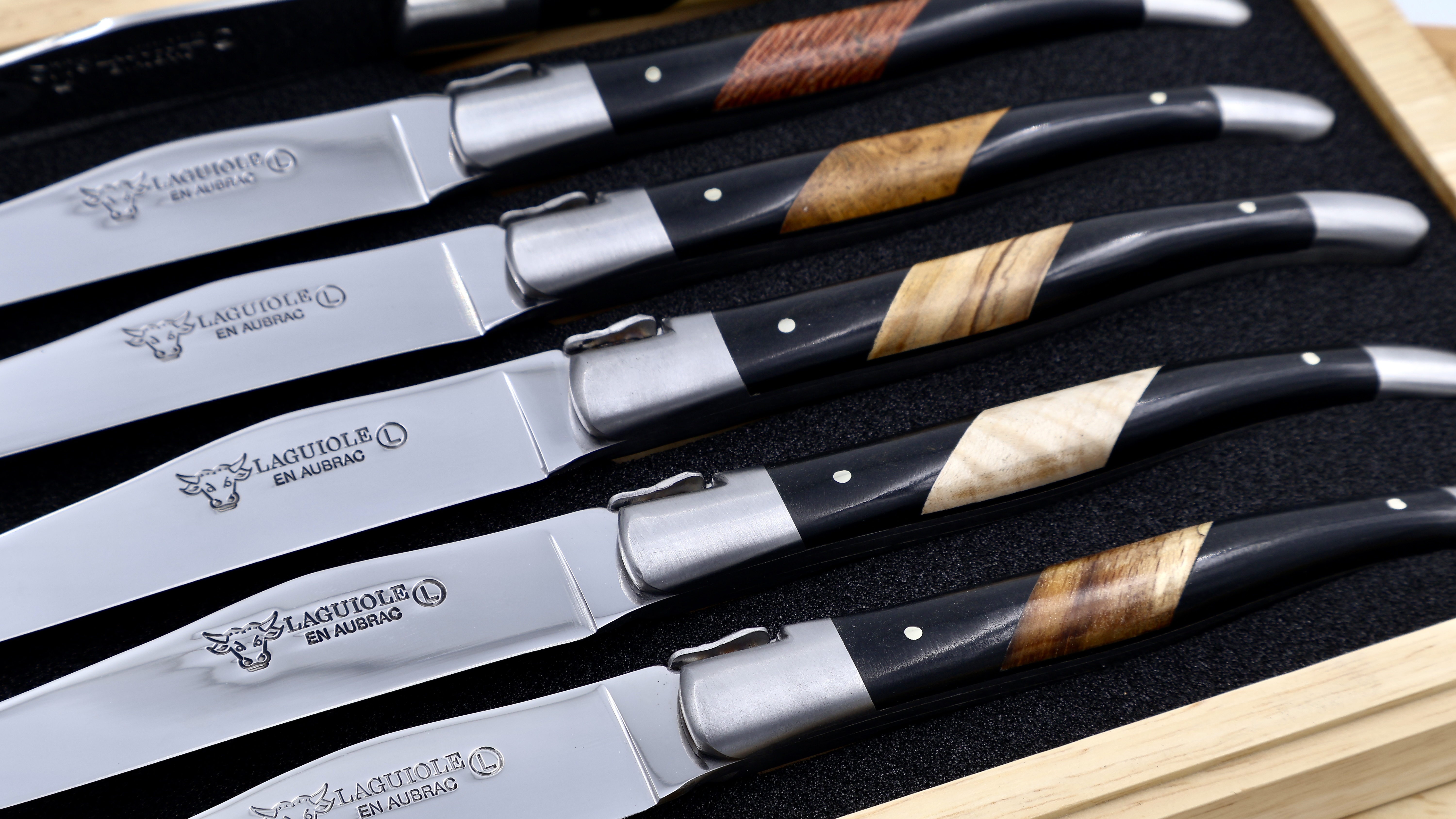 Laguiole en Aubrac INTARSIEN Laguiole Steakmesser Set 6-teilig 