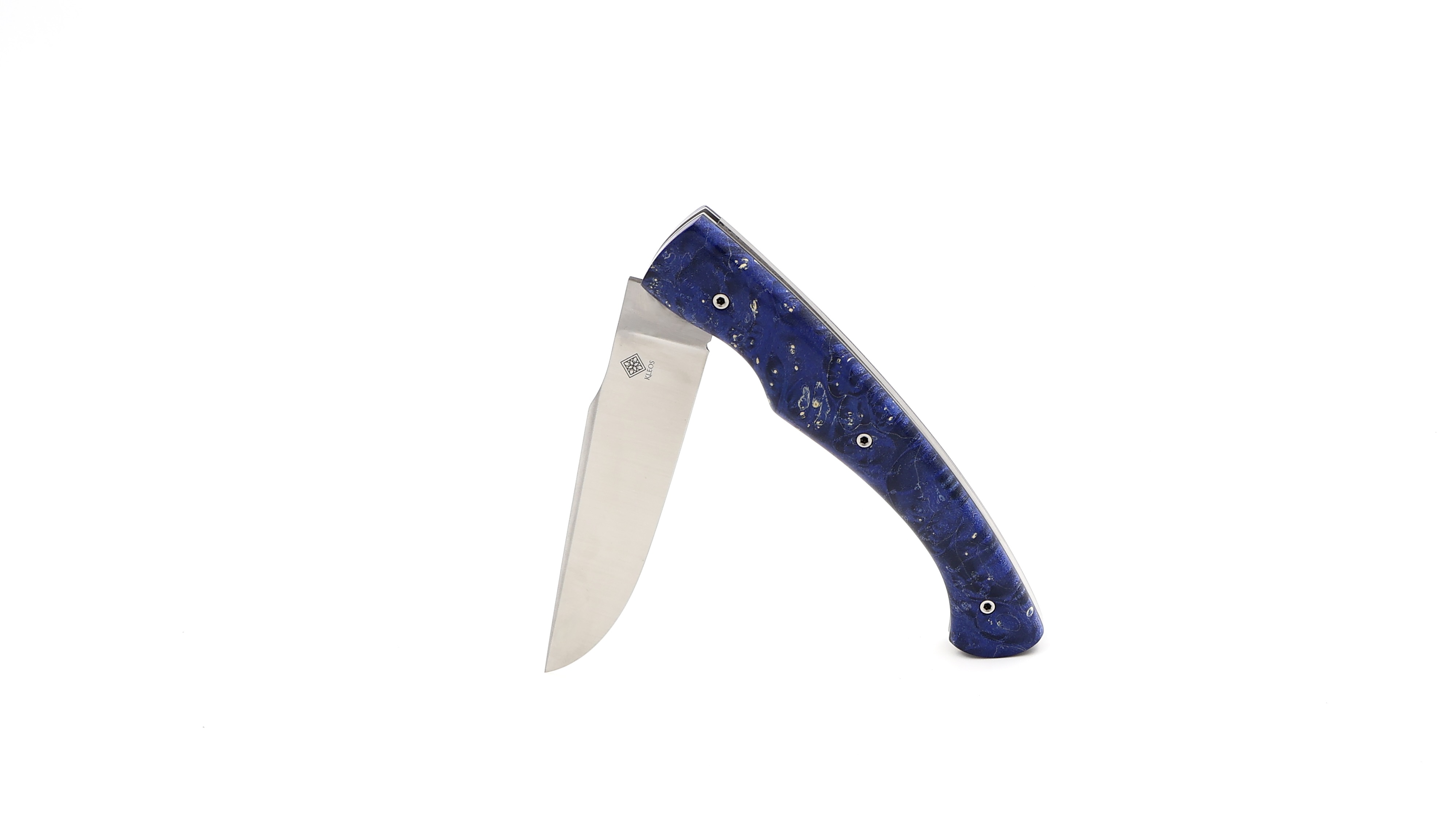 KLEOS folding knife LYKOS maple burlwood iced blade KLEOS folding knife LYKOS maple burlwood iced blade