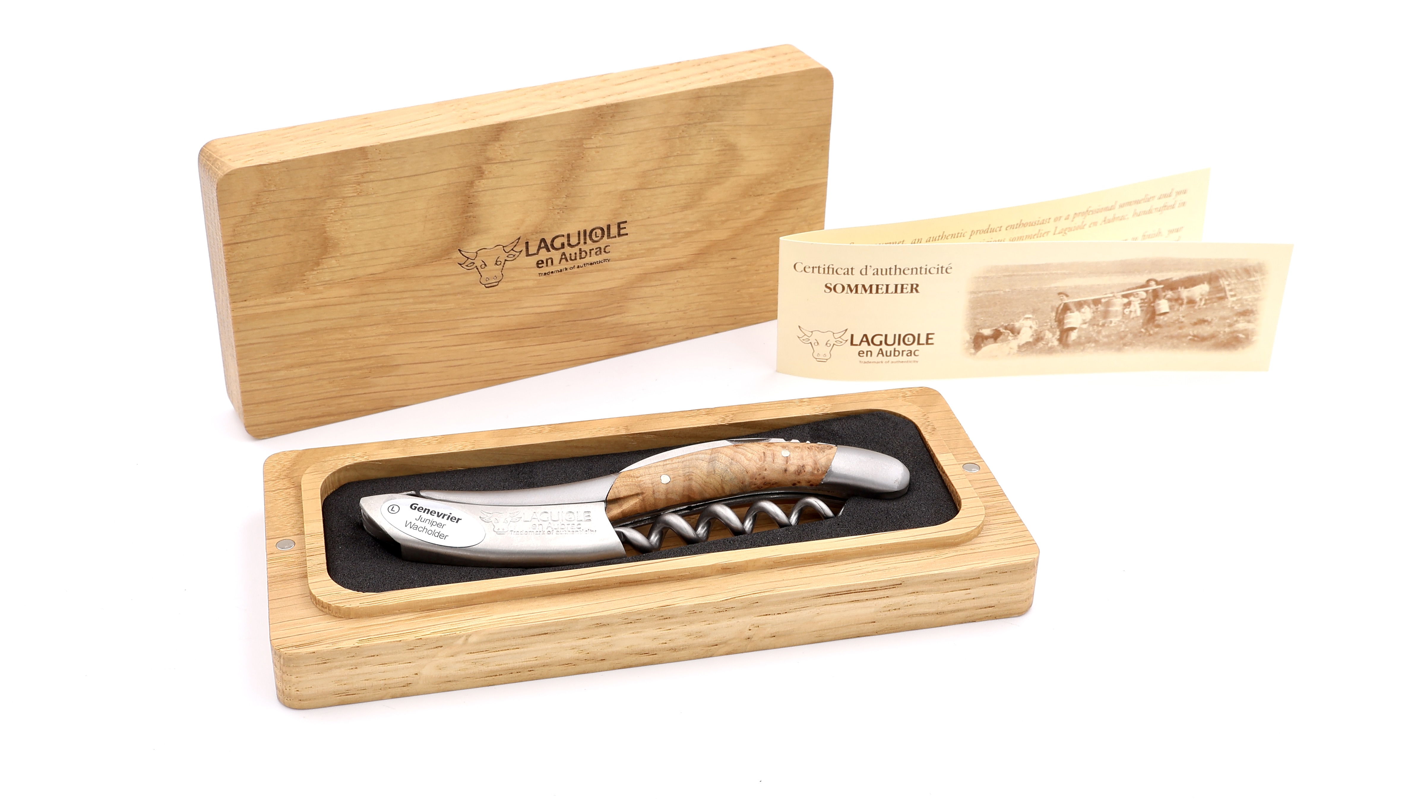 Laguiole en Aubrac Sommeliermesser Wacholder