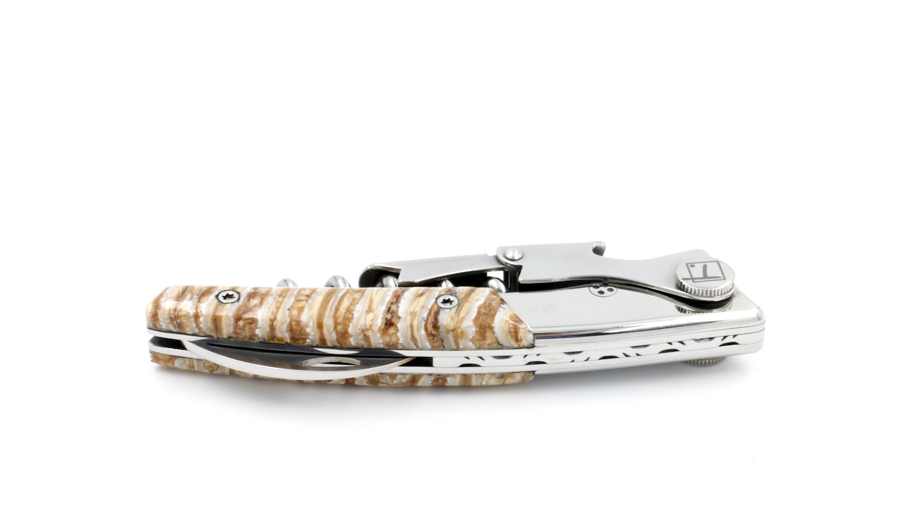 Claude DOZORME Thiers Sommeliermesser LUX Mammutbackenzahn beige