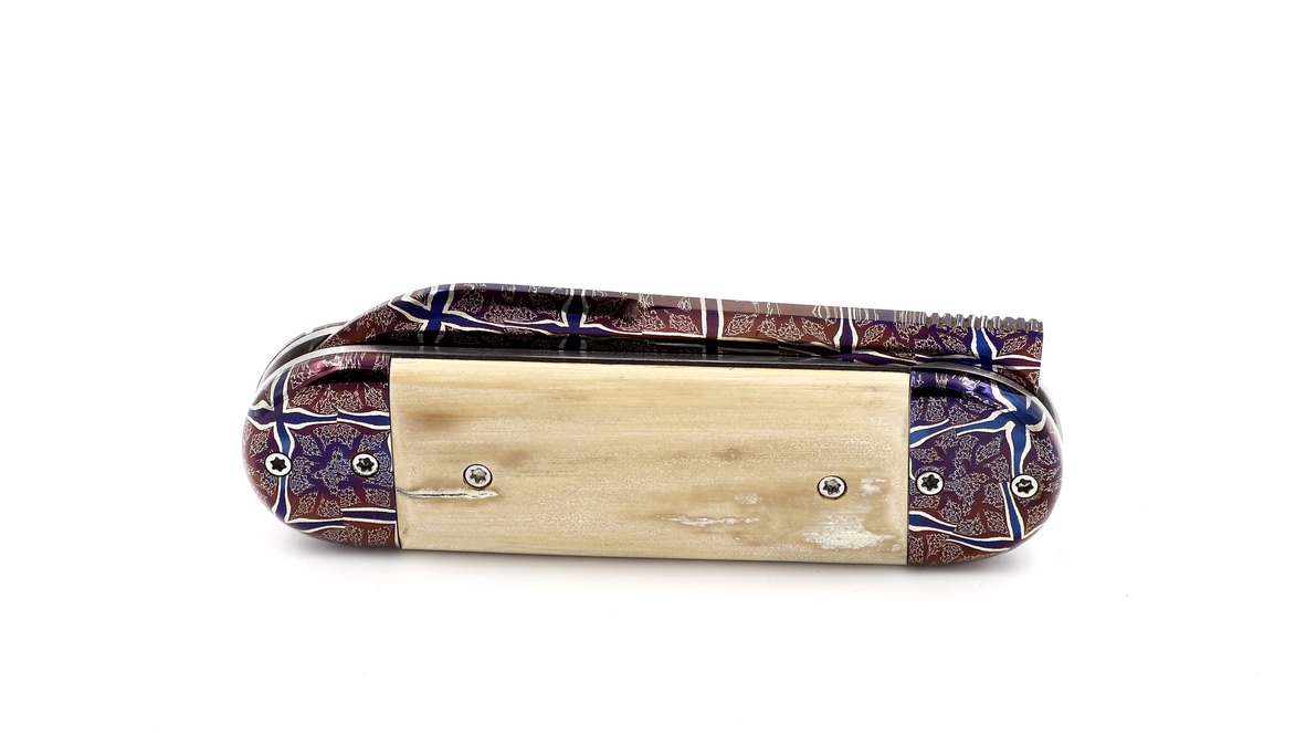 Philippe Soeuvre le BULL mammoth ivory damaskus blade 