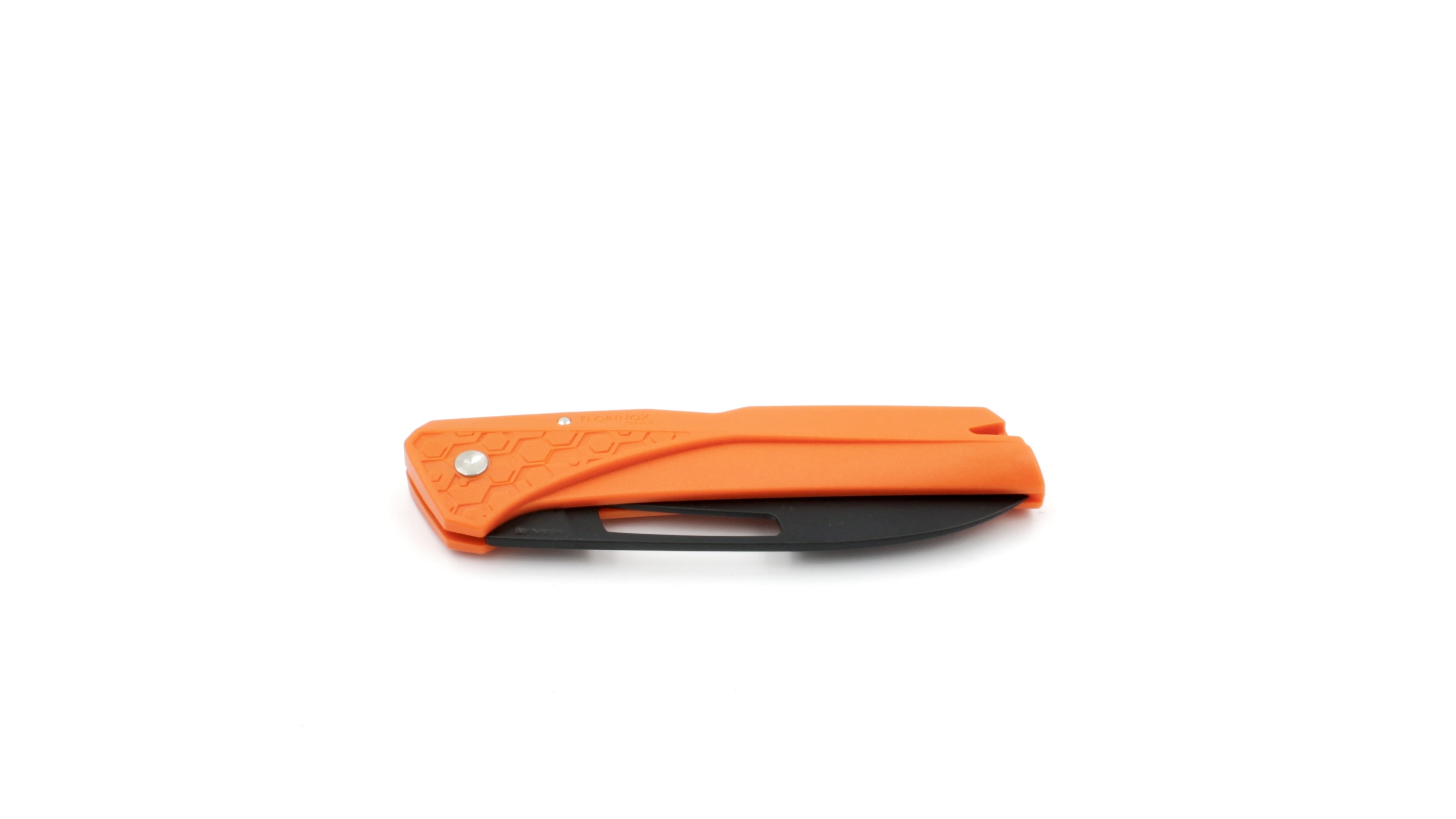 Florinox KIANA ORIGINE black blade Klappmesser orange Klingenausschnitt