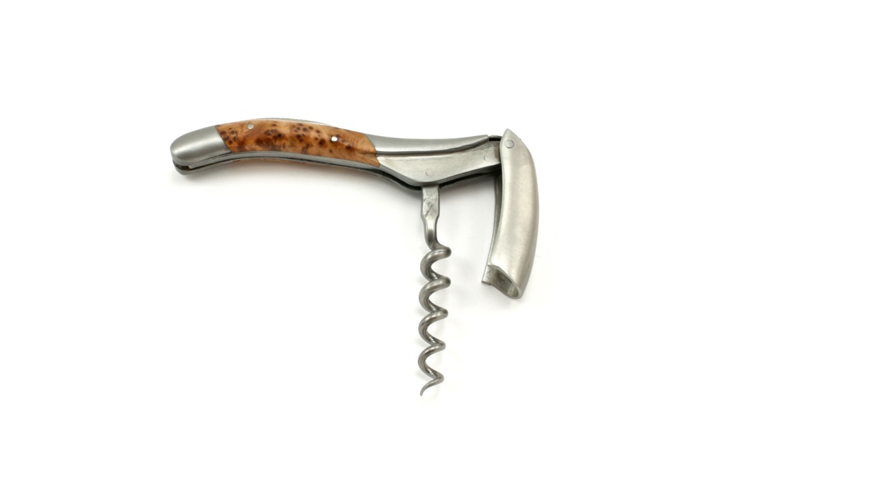 Laguiole en Aubrac Laguiole Sommelier knife juniper handcarved