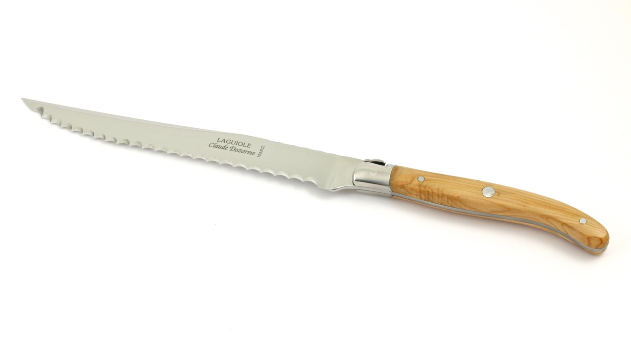 Claude DOZORME Laguiole Brotmesser Wacholder 20,5 cm