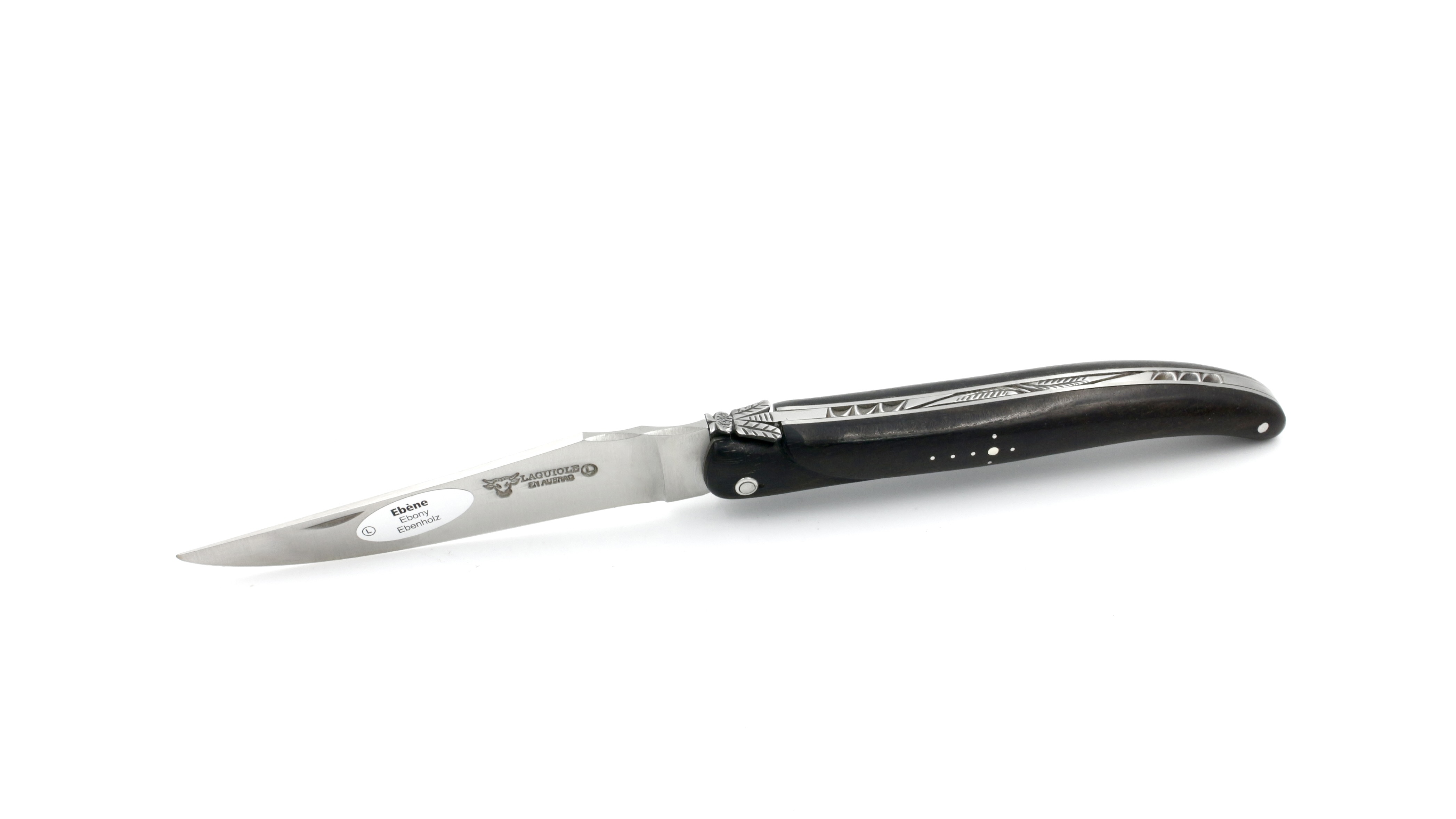 Laguiole en Aubrac Elegance ebony wood full handle 12 cm