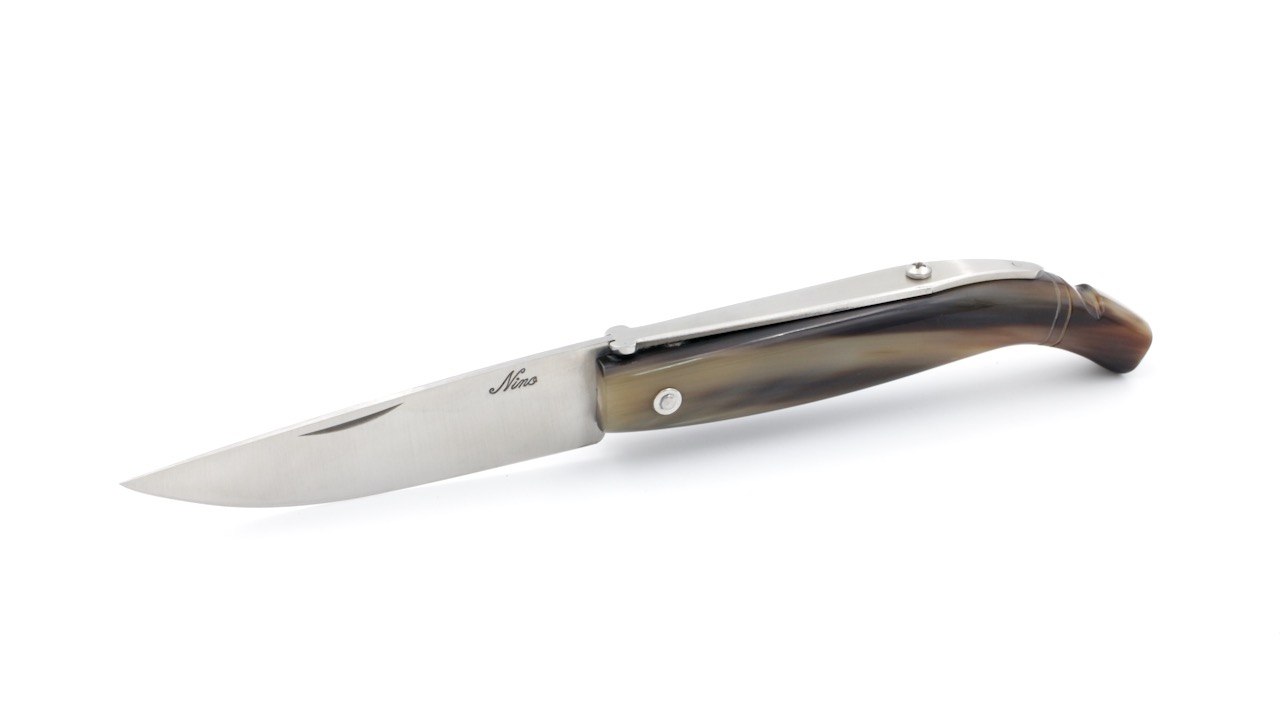 NIPEB20-K18-1 Nini Nista Pescatore Fisherman knife horntip 15 - 21 cm