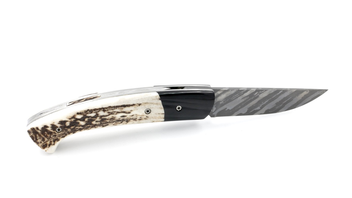 MANU LAPLACE 1515 stag horn/buffalohorn blade L'eau forte