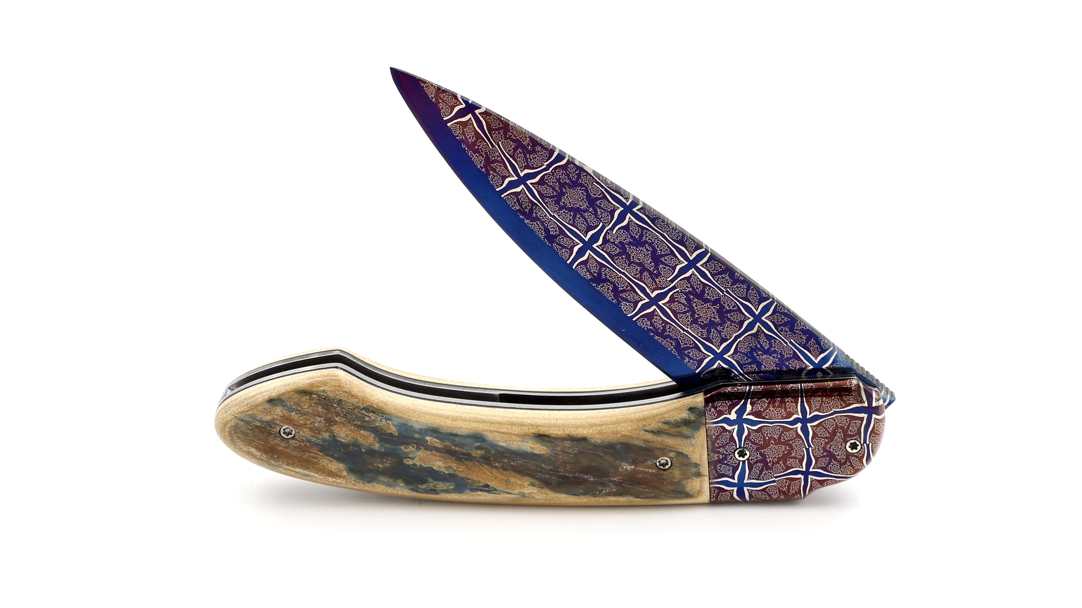 Philippe Soeuvre le Vault de lugny Mammutelfenbein gebleute Mosaikdamast Klinge  