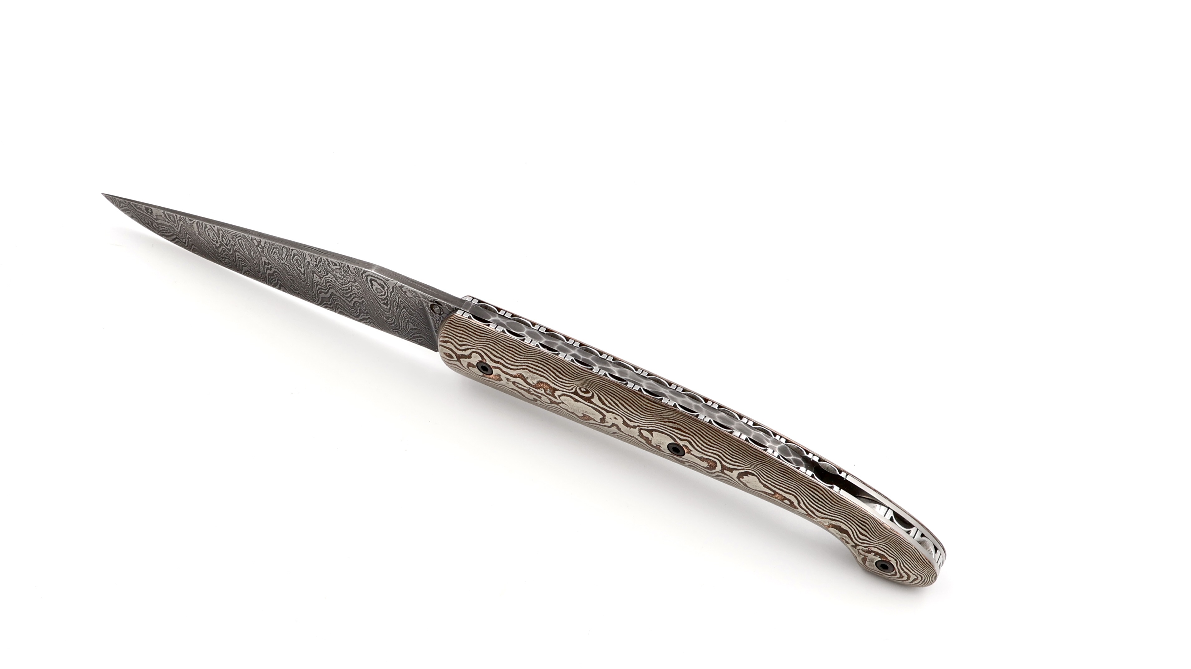 Atelier Odae Le PASSAGER mokume-gane damascus blade