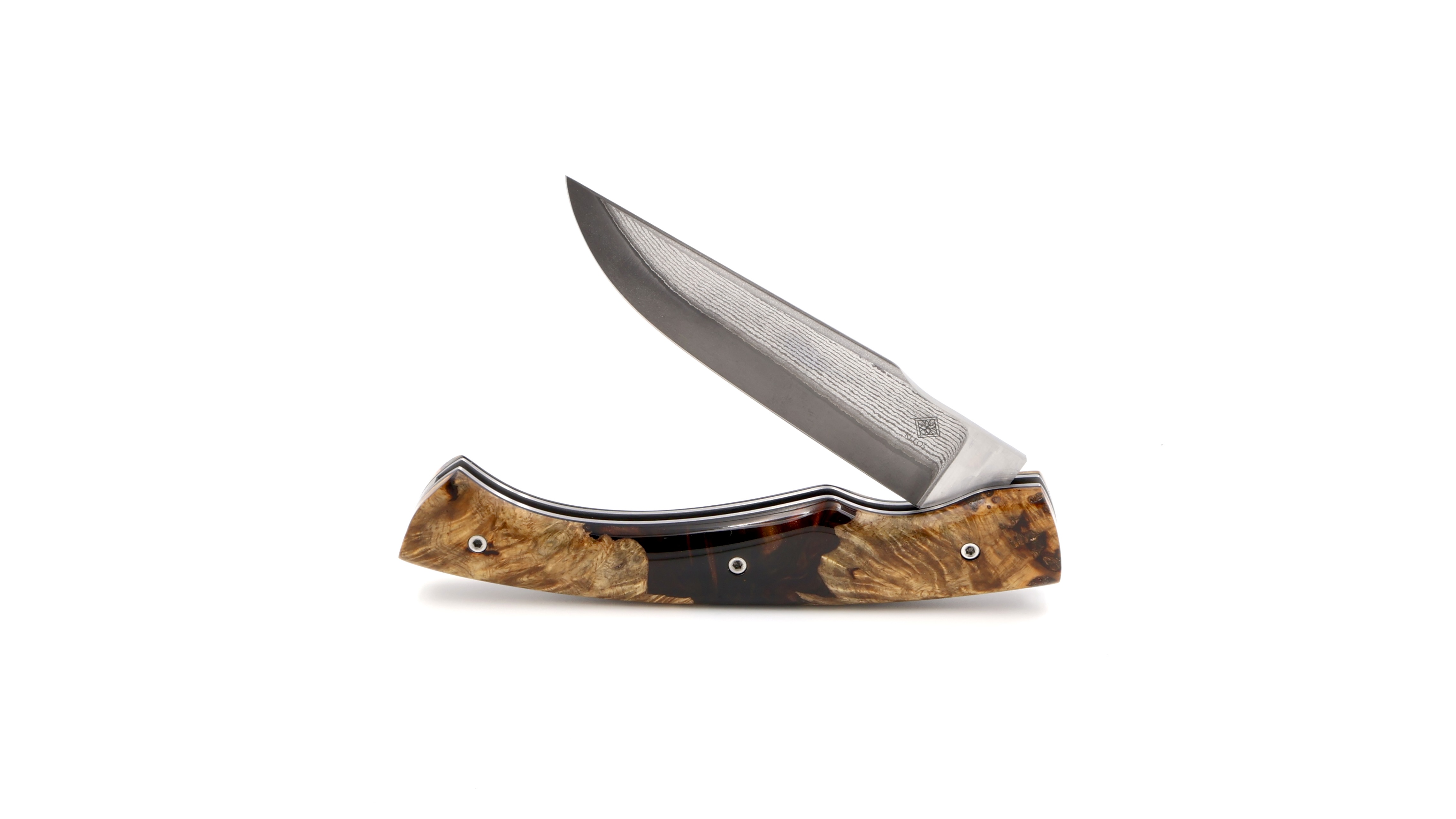 KLEOS Taschenmesser LYKOS Hybrid VG10 Damastklinge