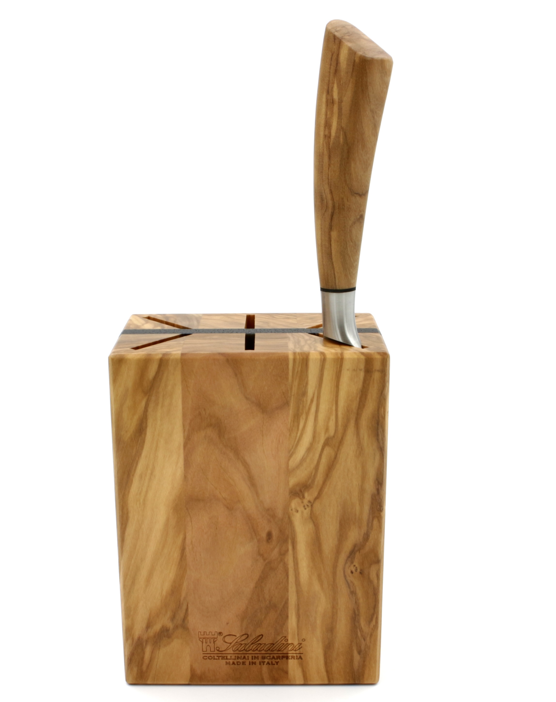 Saladini Messerblock CUBO Rustico Olive